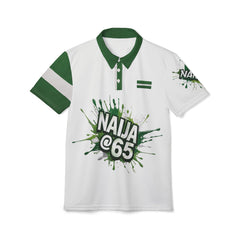 Naija At 65 Independence Day, Unisex Polo Shirt