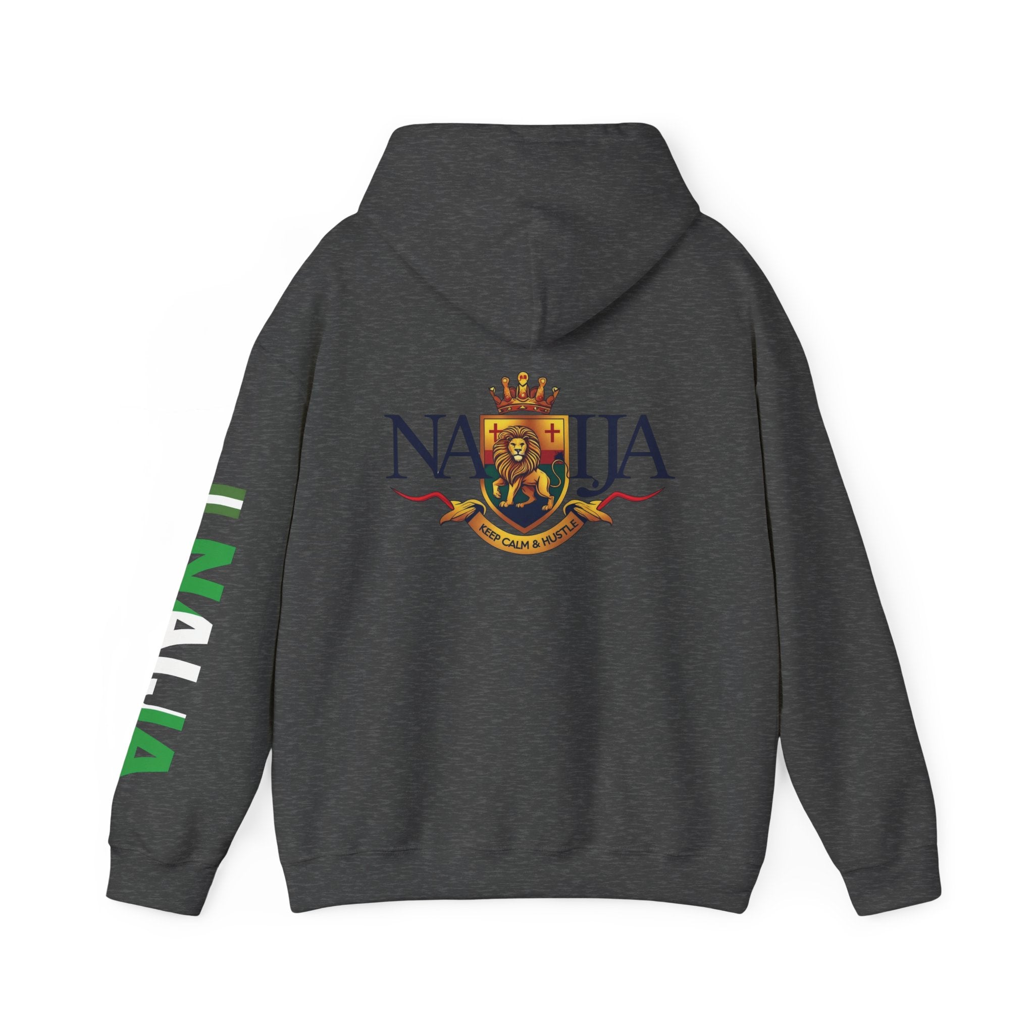 Nigeria-Naija, Keep Calm & Hustle, Hoodie.