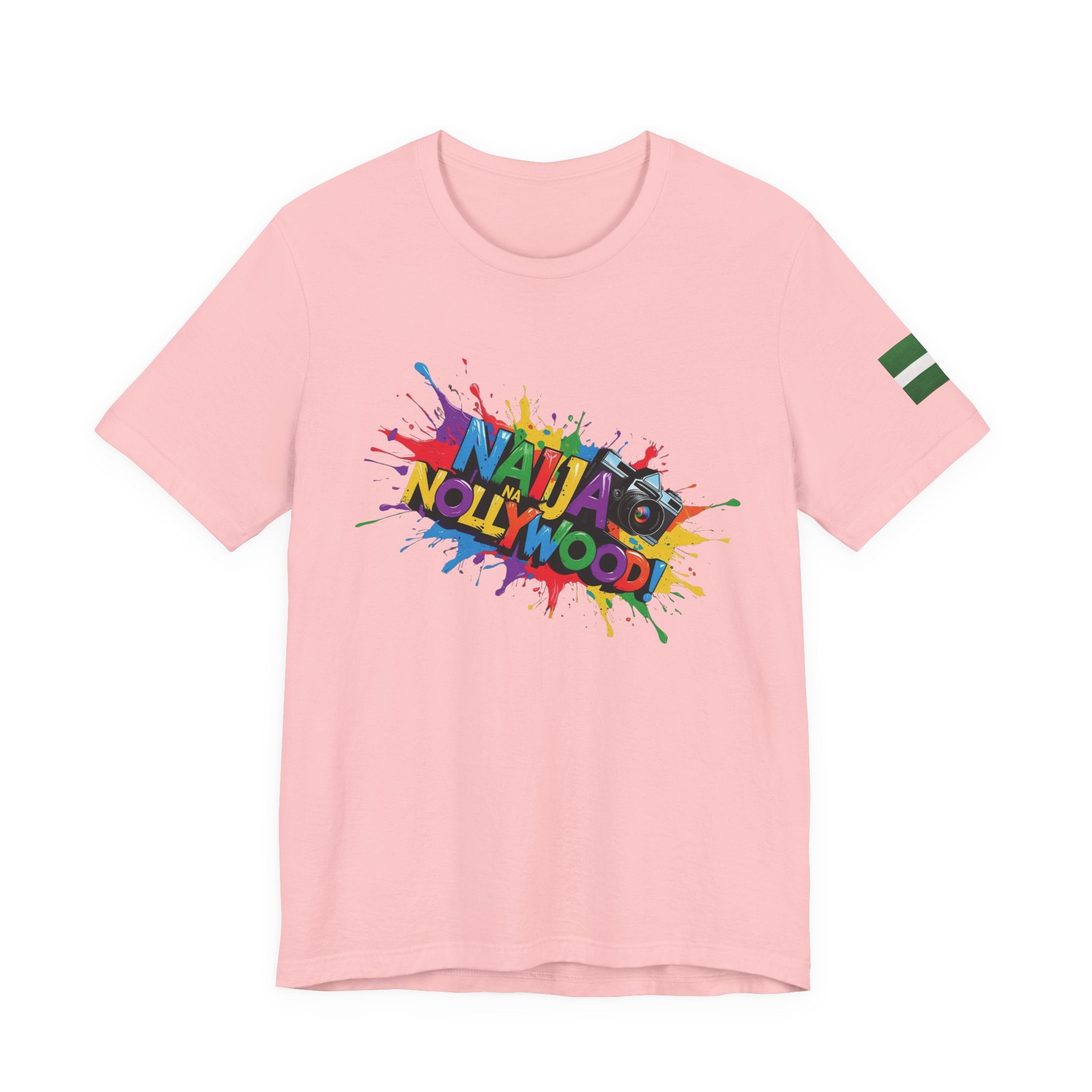 Naija- Na Nollywood Unisex T-shirt - Naija Of Course Fashion- Pink T-shirt