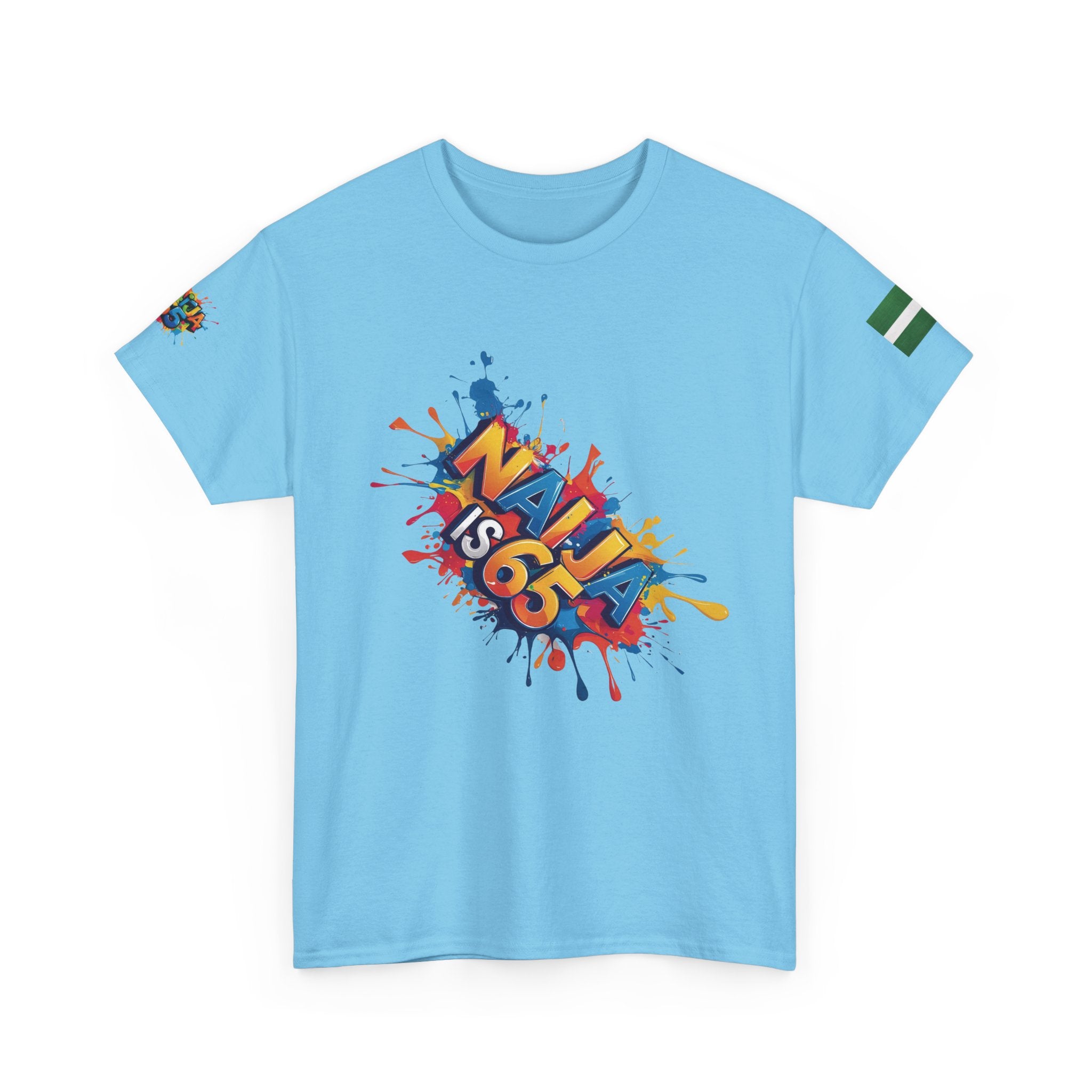 Naija, Streetwear, Nigeria, Urban Fashion, Naija Of Course- Baby blue T-shirt
