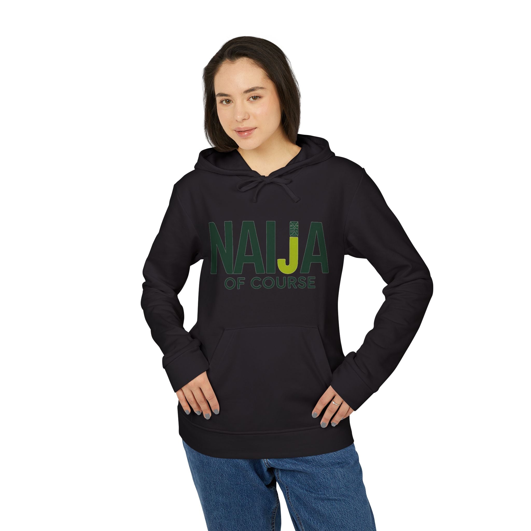 Naija of Course, adidas Unisex Black Fleece Hoodie - Naija Of Course streetwear fashion