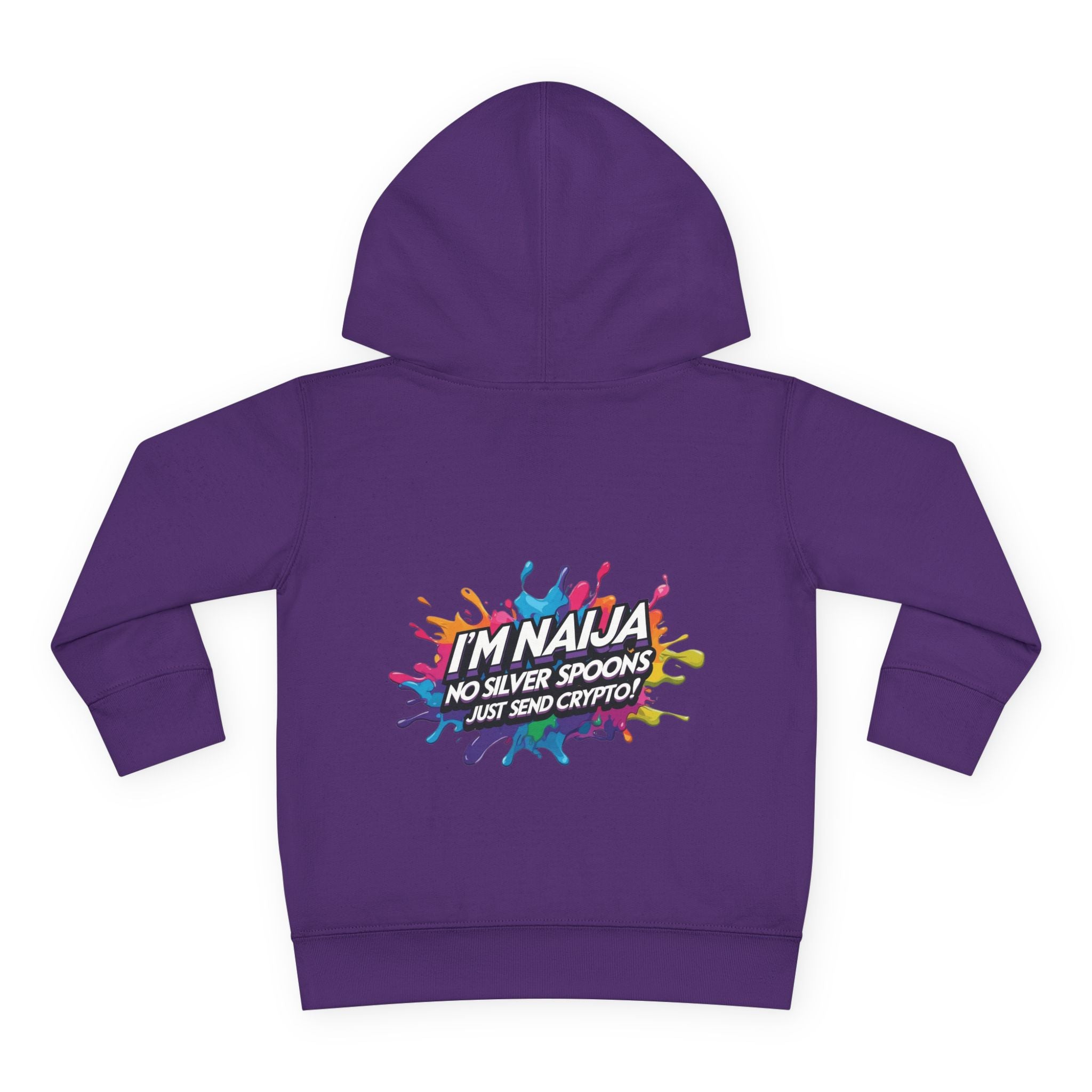Naija No Silver Spoons, Just send Crypto Toddler Pullover Fleece Hoodie