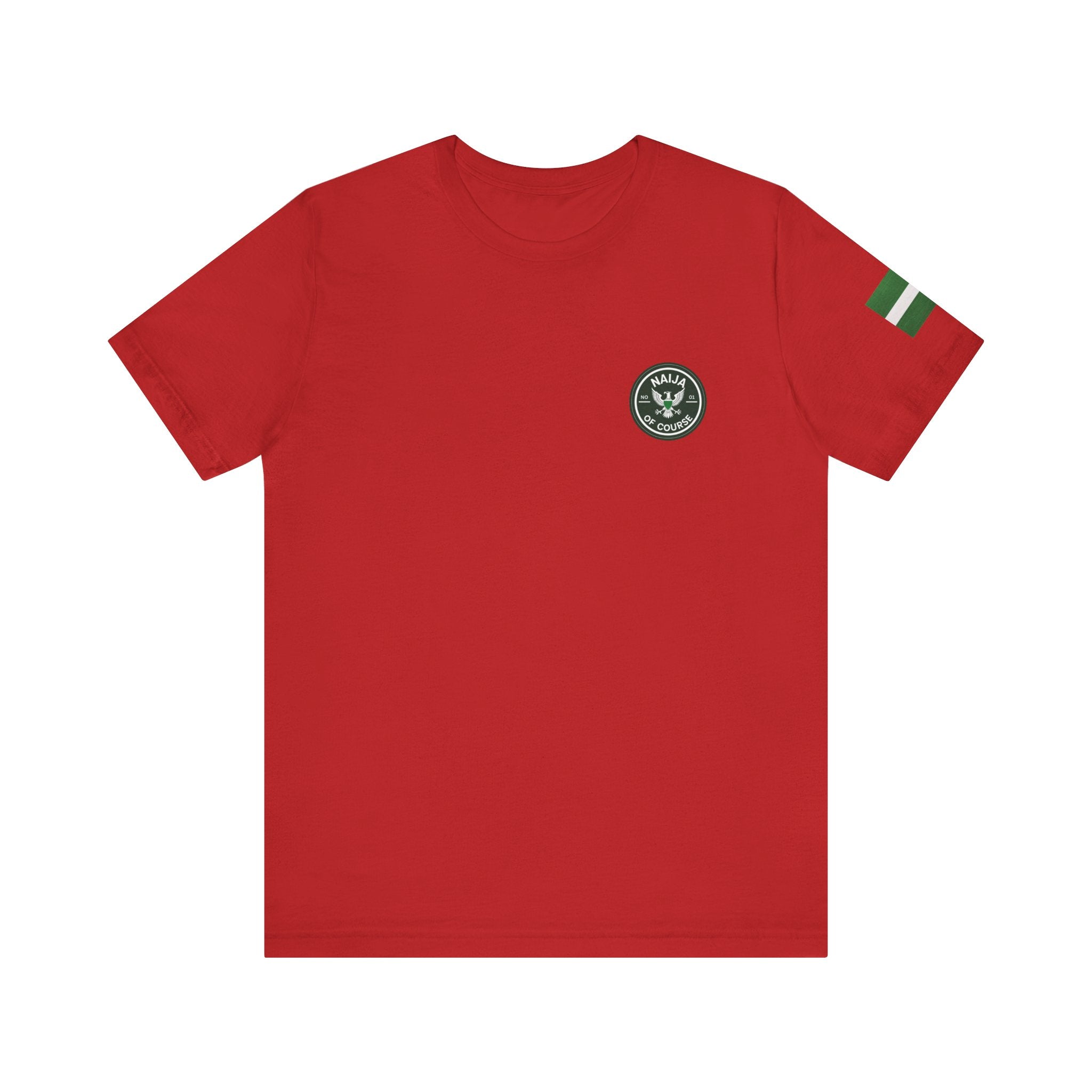 Naija number 1 of Course, Stylish Unisex T-shirt - Naija Of Course Fashion, Red T-shirt