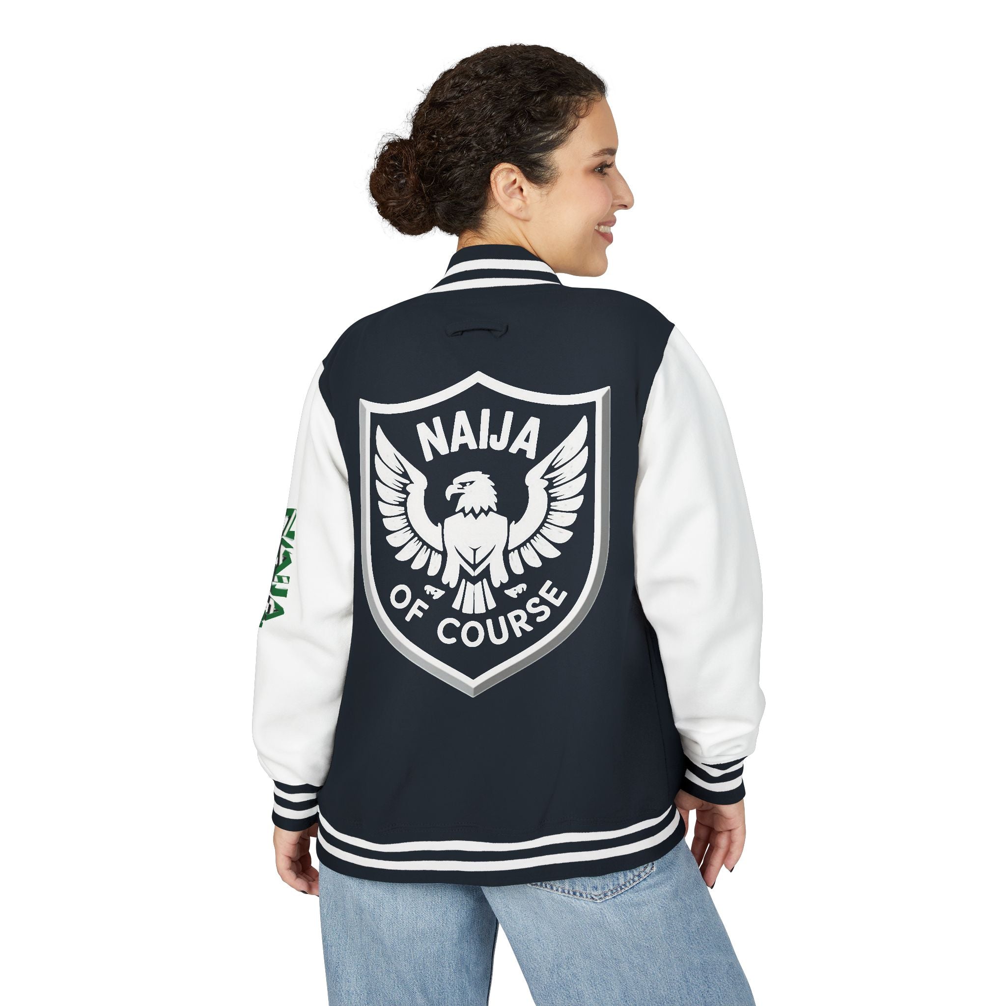 Naija of Course, Unisex Letterman Jacket