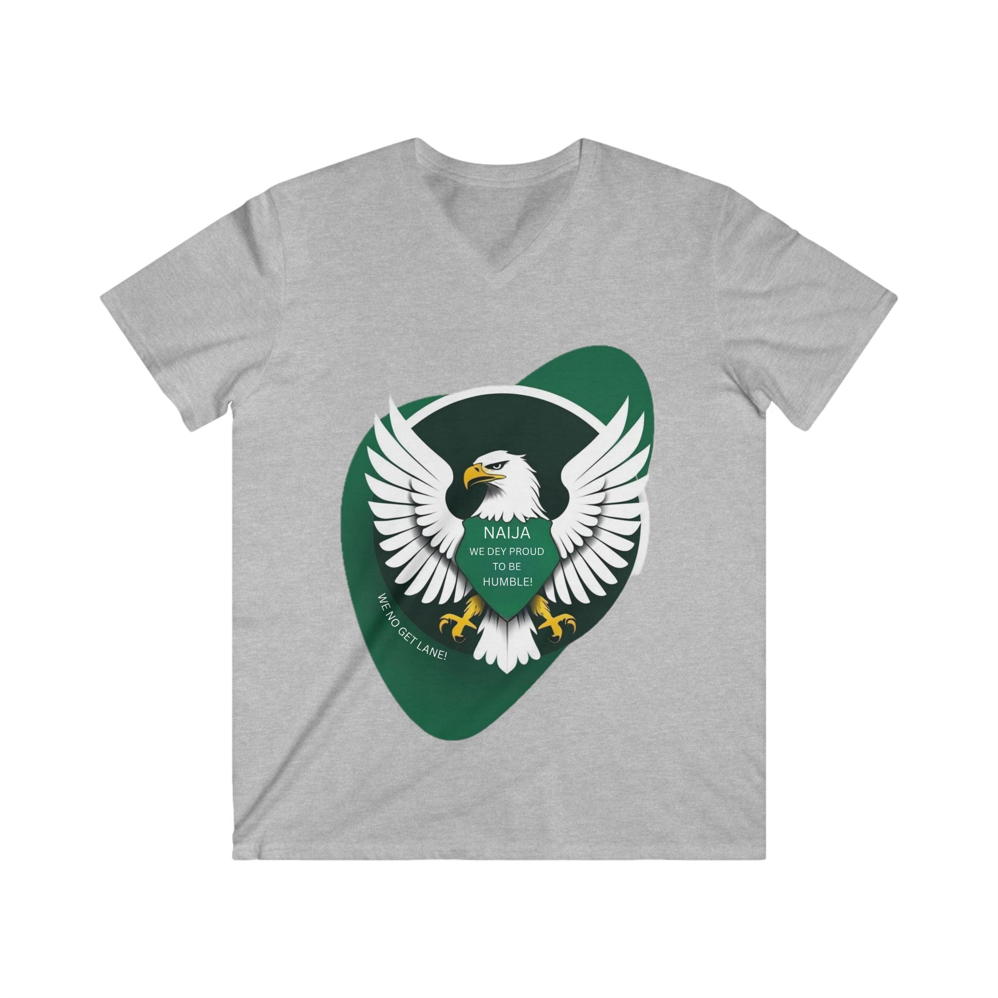'Naija We Dey Proud To Be Humble!' Cotton T-shirt Unisex - Naija Of Course Fashion, Grey T-shirt