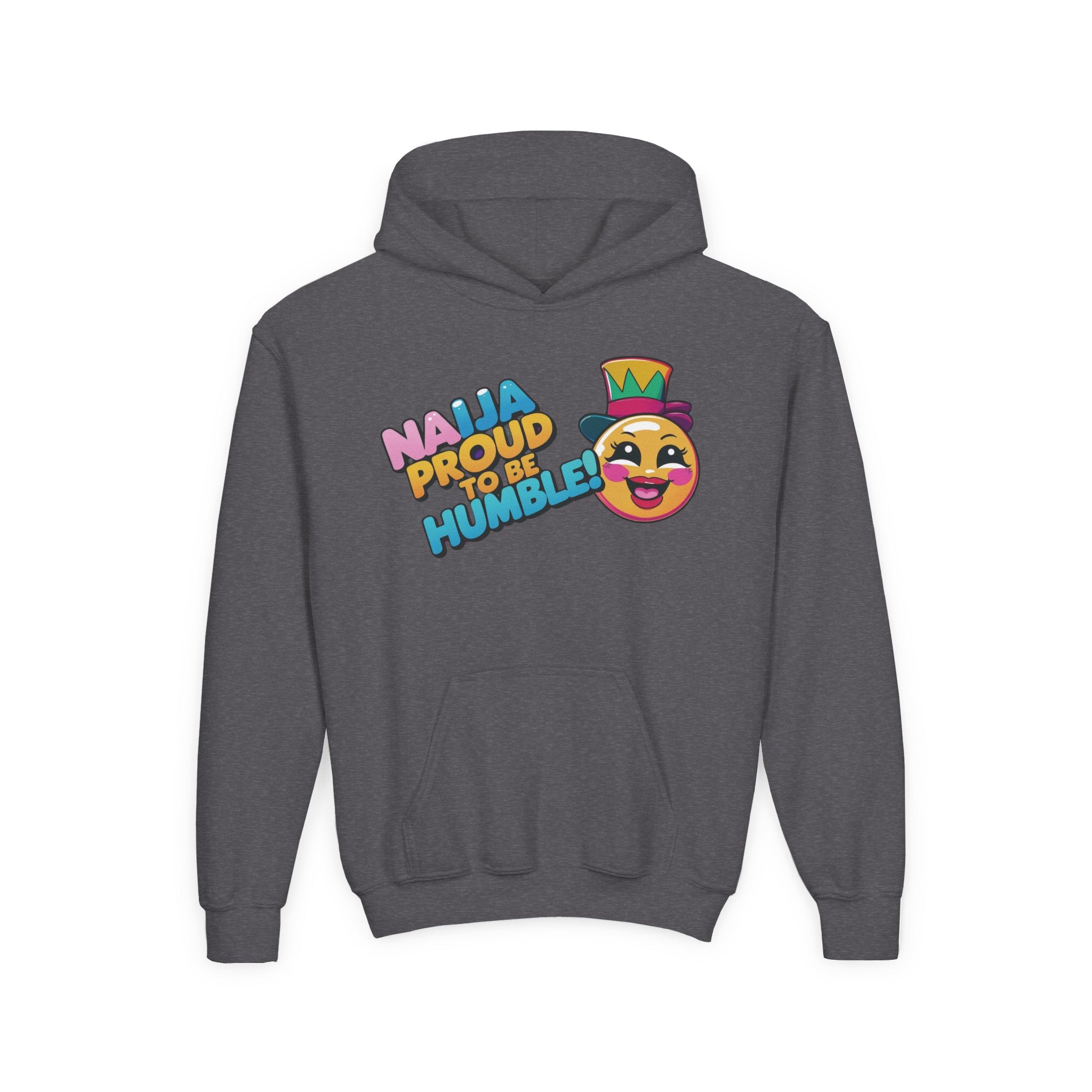 Naija Proud To Be Humble, Kids Hoodie Unisex