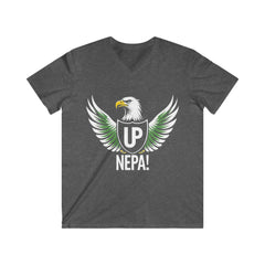 Up Nepa, Men's Fitted V-Neck Short Sleeve T-shirt
