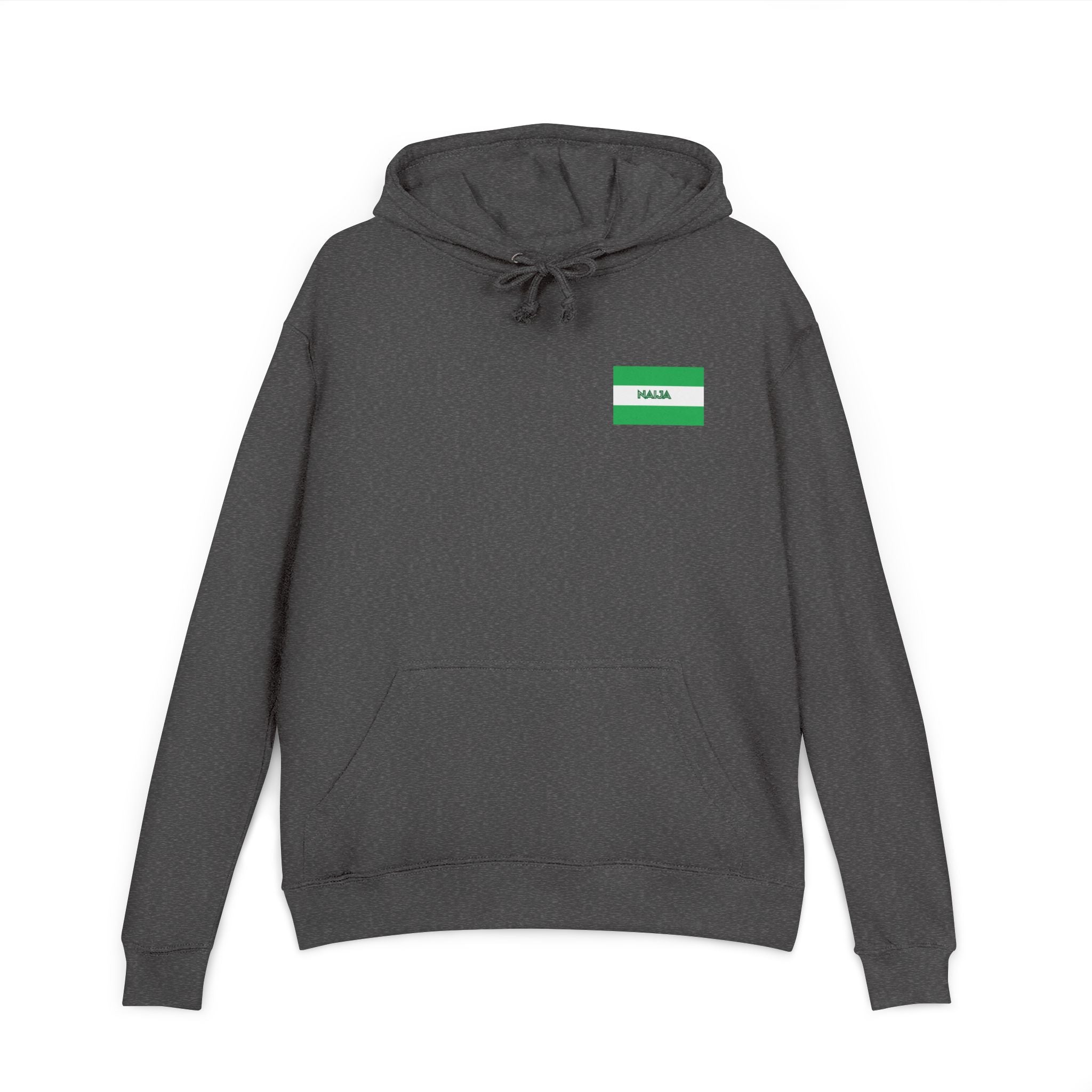 Naija & Of Course Hoodie - Unisex French Terry Charcoal Hoodie - Naija Of Course streetwear fashion