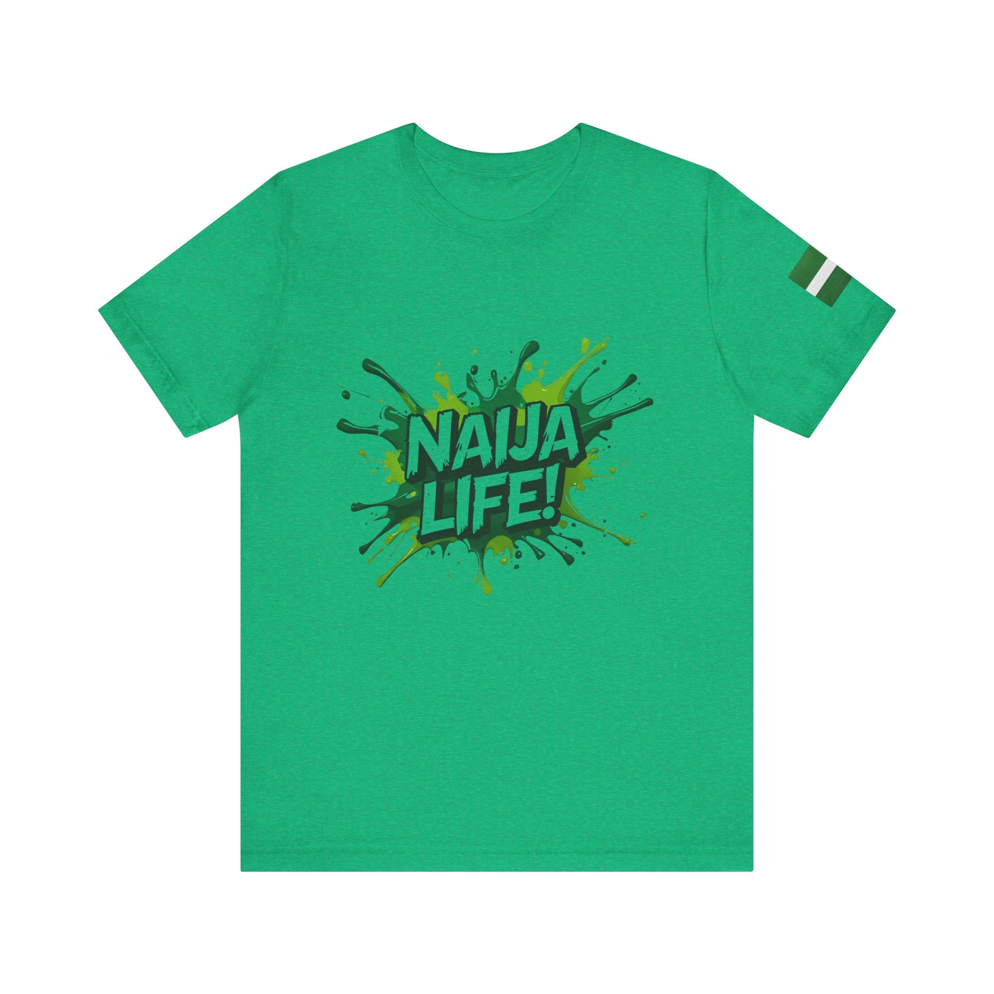 Naija Life Unisex Green T-shirt - Nigerian streetwear fashion from Naija Of Course