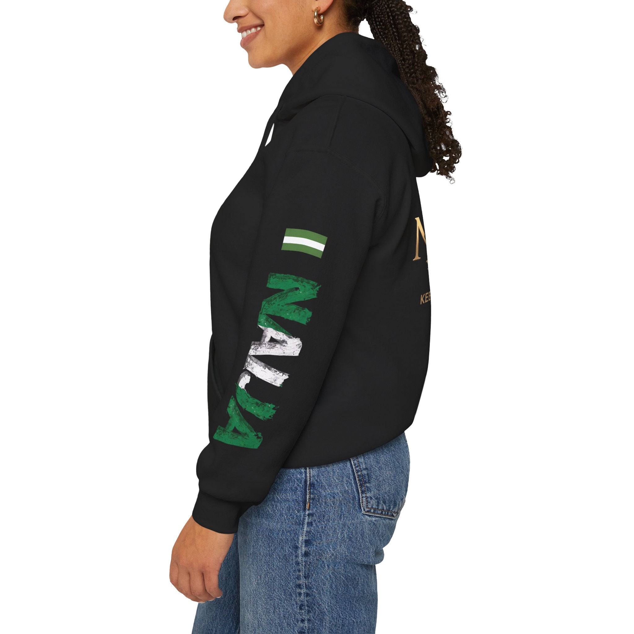 Naija Keep Calm & Hustle Hoodie
