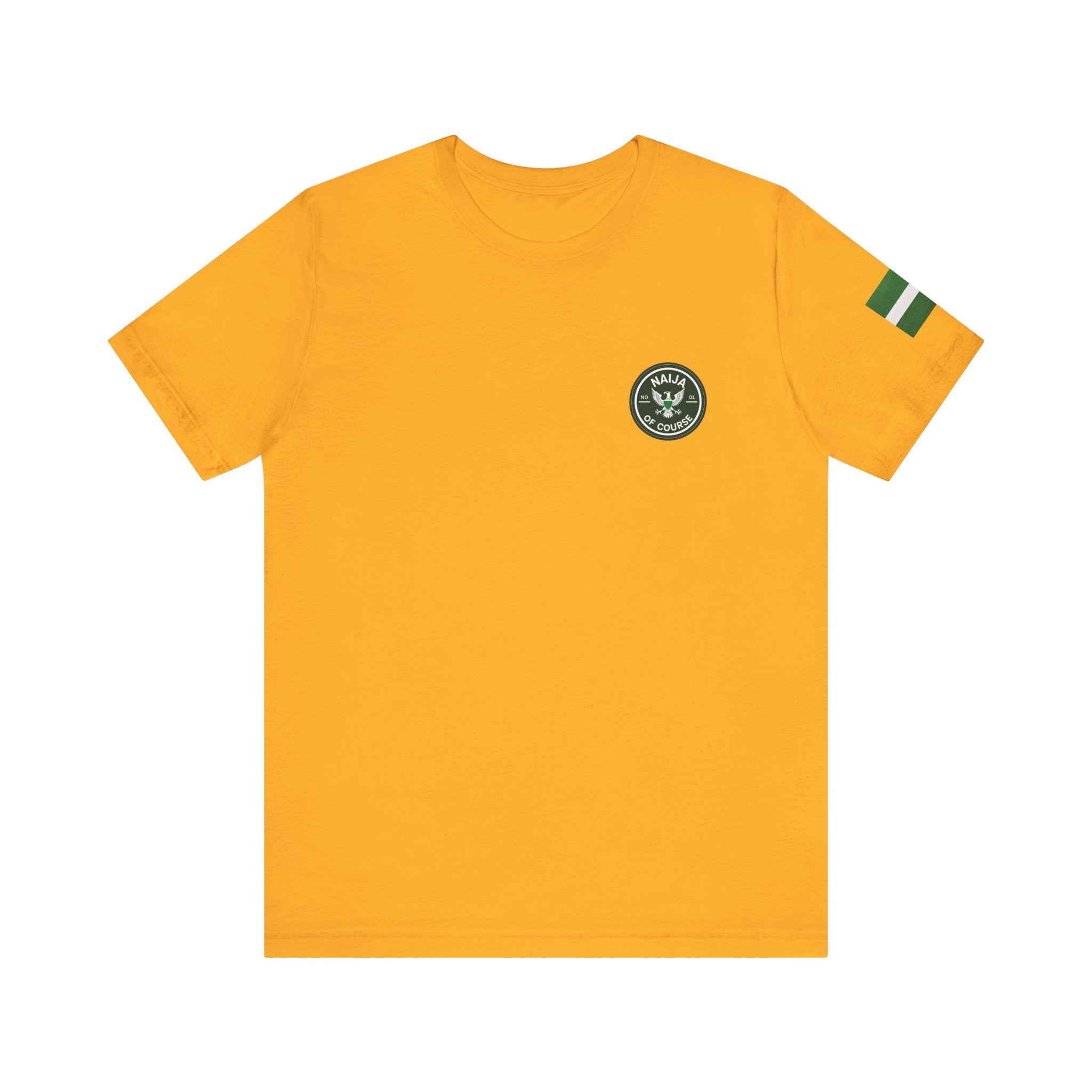 Naija number 1 of Course, Stylish Unisex T-shirt - Naija Of Course Fashion, Mustard T-shirt