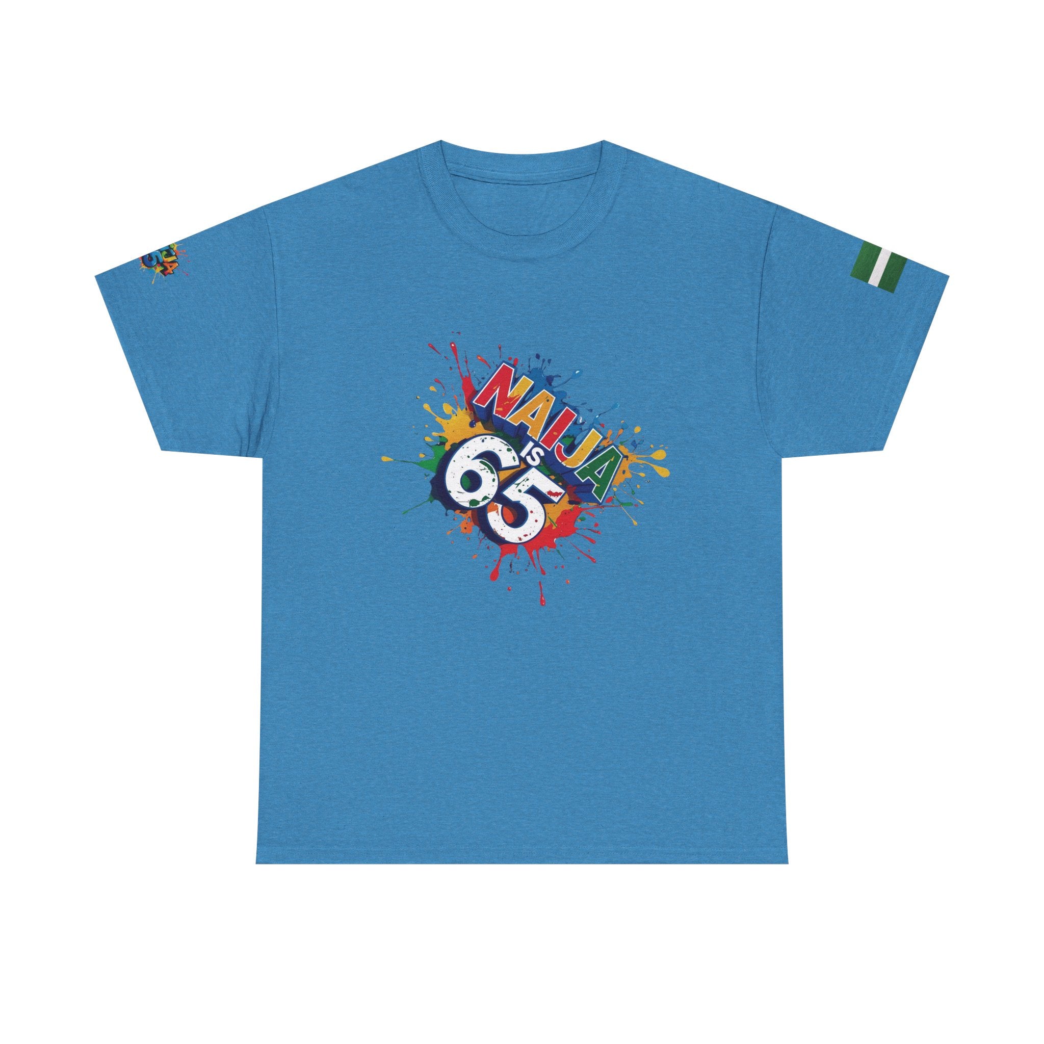 Naija is 65, INDEPENDENCE CELEBRATION  - Unisex Cotton T-shirt