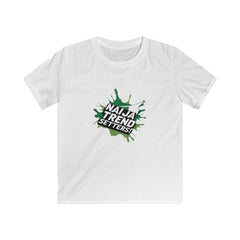 Naija Trend Setters Kids White, T-shirt with Nigerian streetwear slogan.