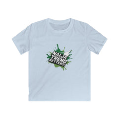 Naija Trend Setters Kids Baby Blue T-shirt with Nigerian streetwear slogan.