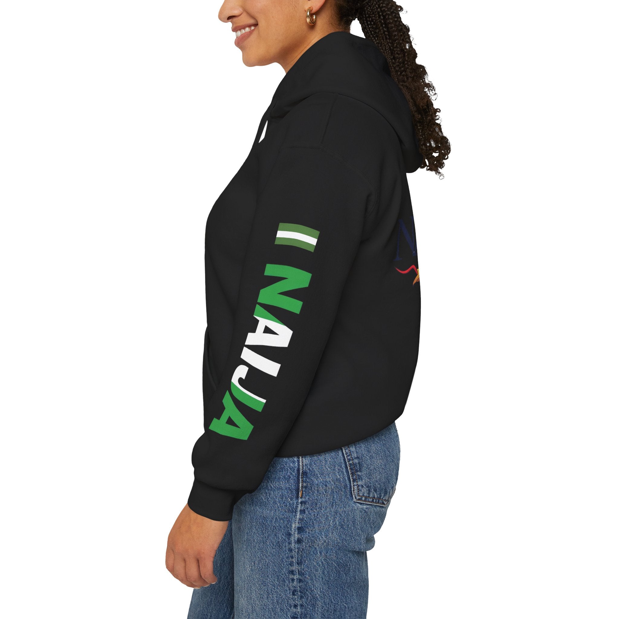 Nigeria-Naija, Keep Calm & Hustle, Hoodie.