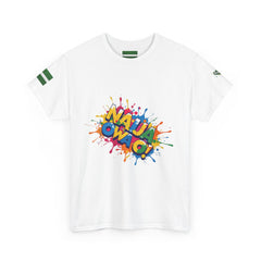 Naija Owa O, Unisex White T-shirt- Front View- Nigerian streetwear fashion from Naija Of Course