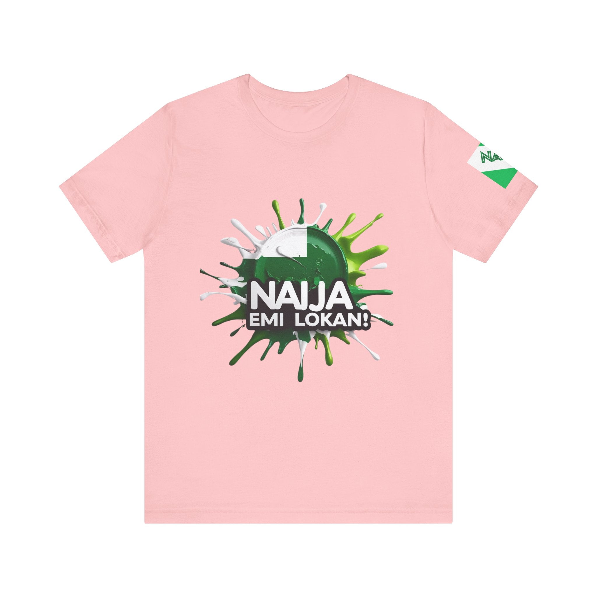 NAIJA EMI LOKAN, Casual Wear, Cotton Unisex T-shirt - Naija Of Course Fashion, Pink T-shirt