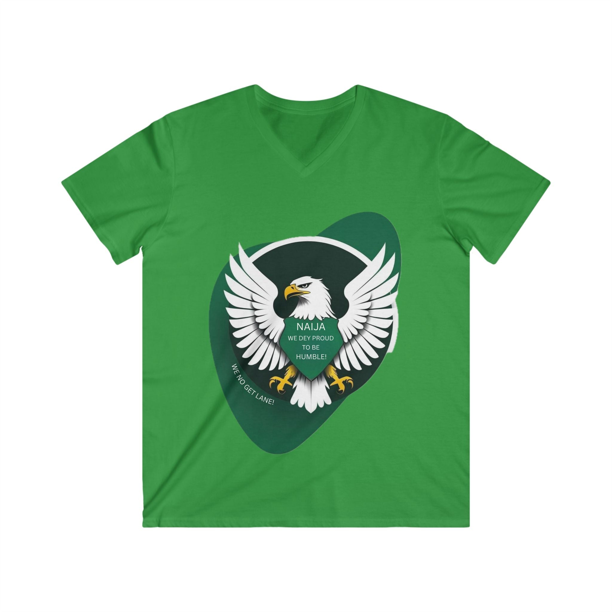 'Naija We Dey Proud To Be Humble!' Cotton T-shirt Unisex - Naija Of Course Fashion, Green T-shirt
