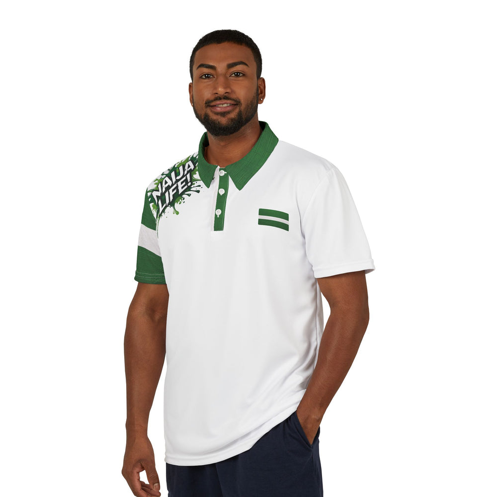 Naija Life Polo Shirt in streetwear design.