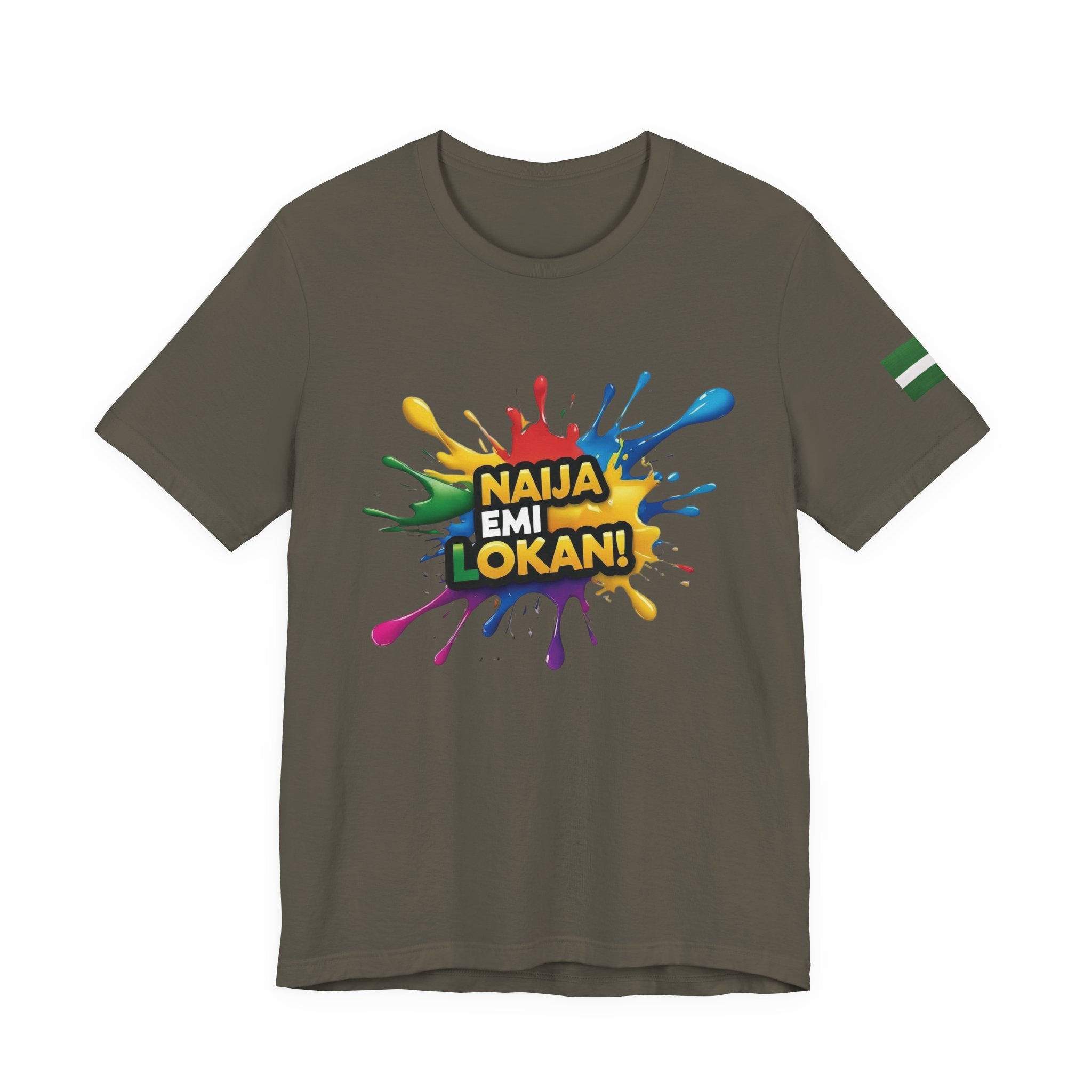 Naija, Streetwear, Nigeria, Urban Fashion, Naija Of Course, Army green T-shirt