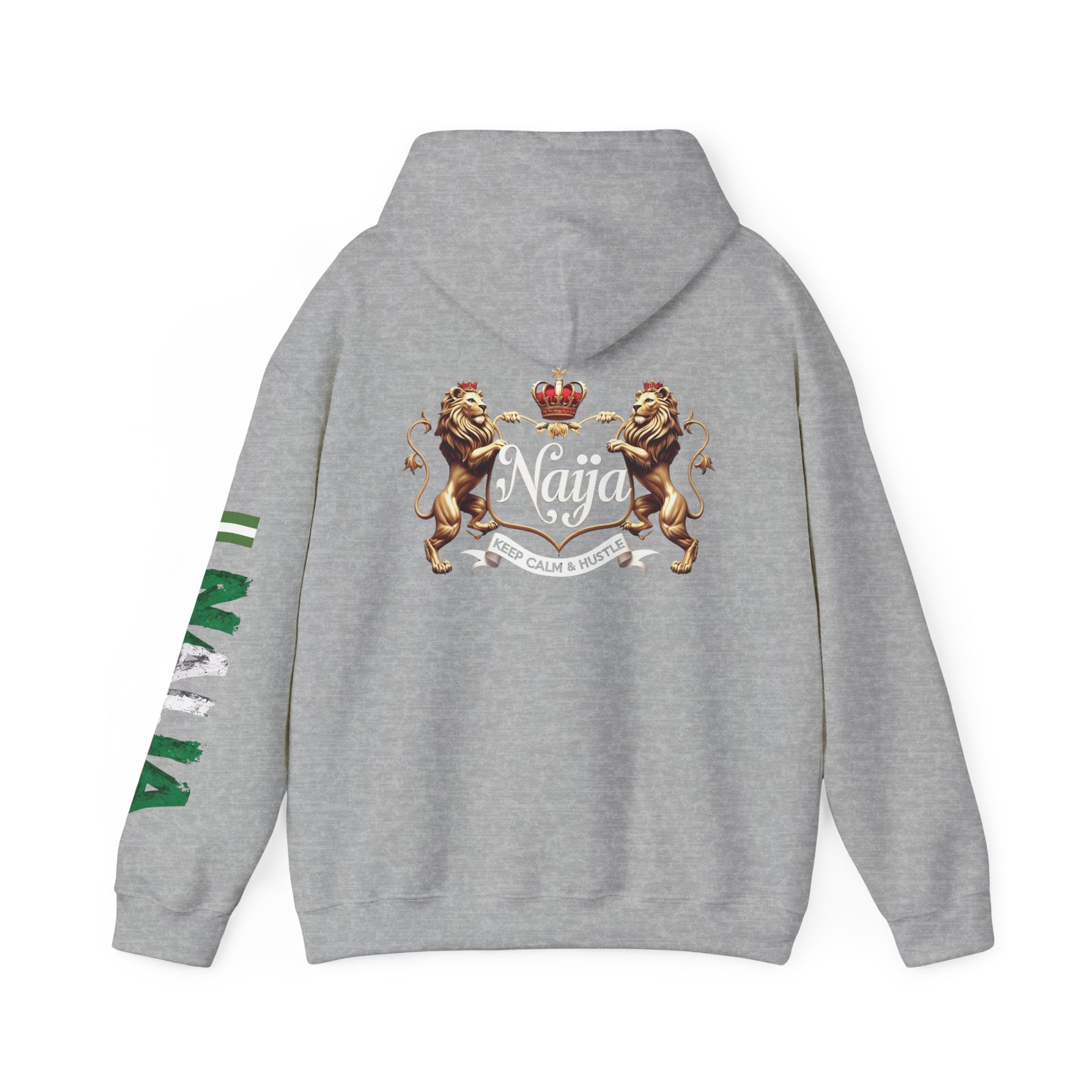 Nigeria- Naija Keep Calm & Hustle Hoodie.