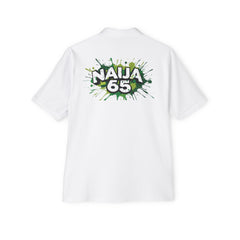 Naija 65th Independence Day Men’s White Piqué Polo Shirt.