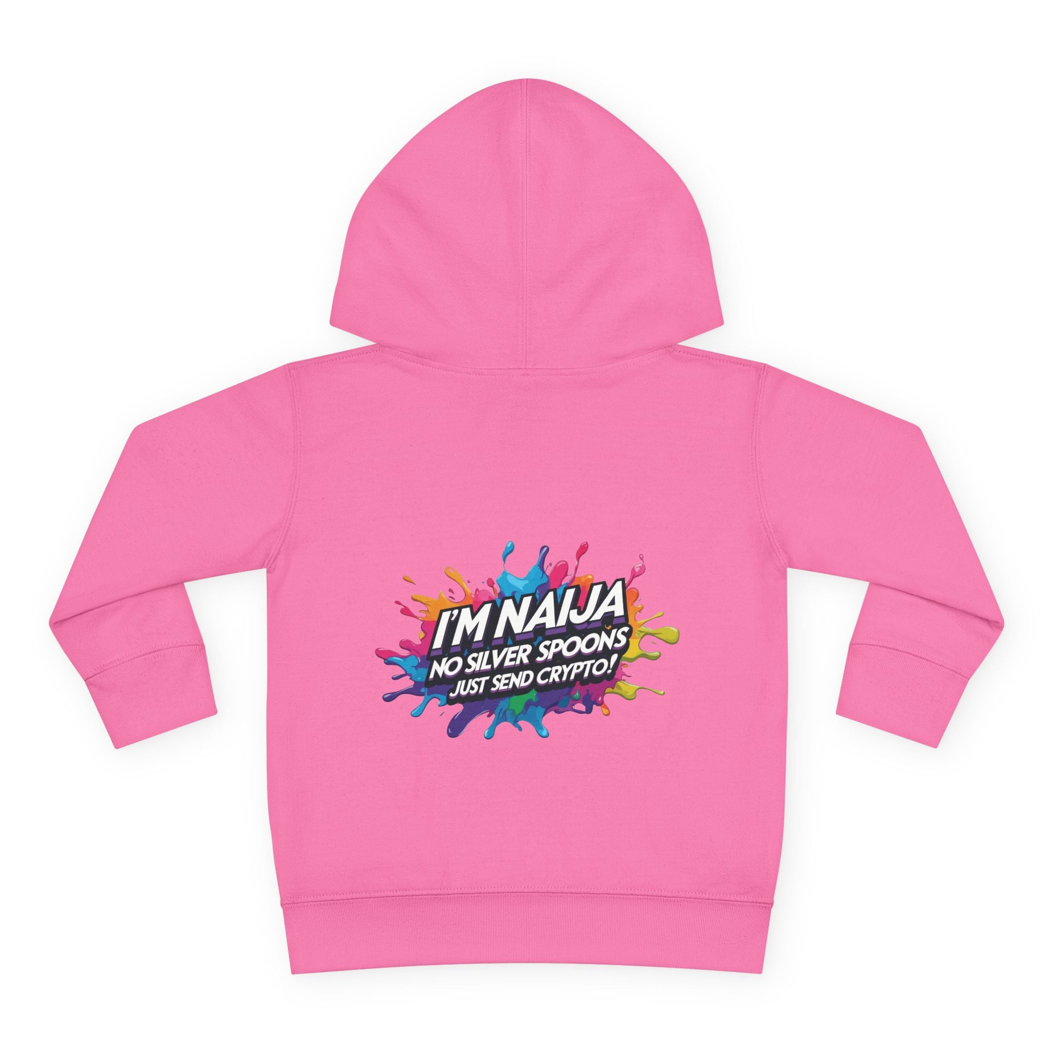 Naija No Silver Spoons, Just send Crypto Toddler Pullover Fleece Hoodie