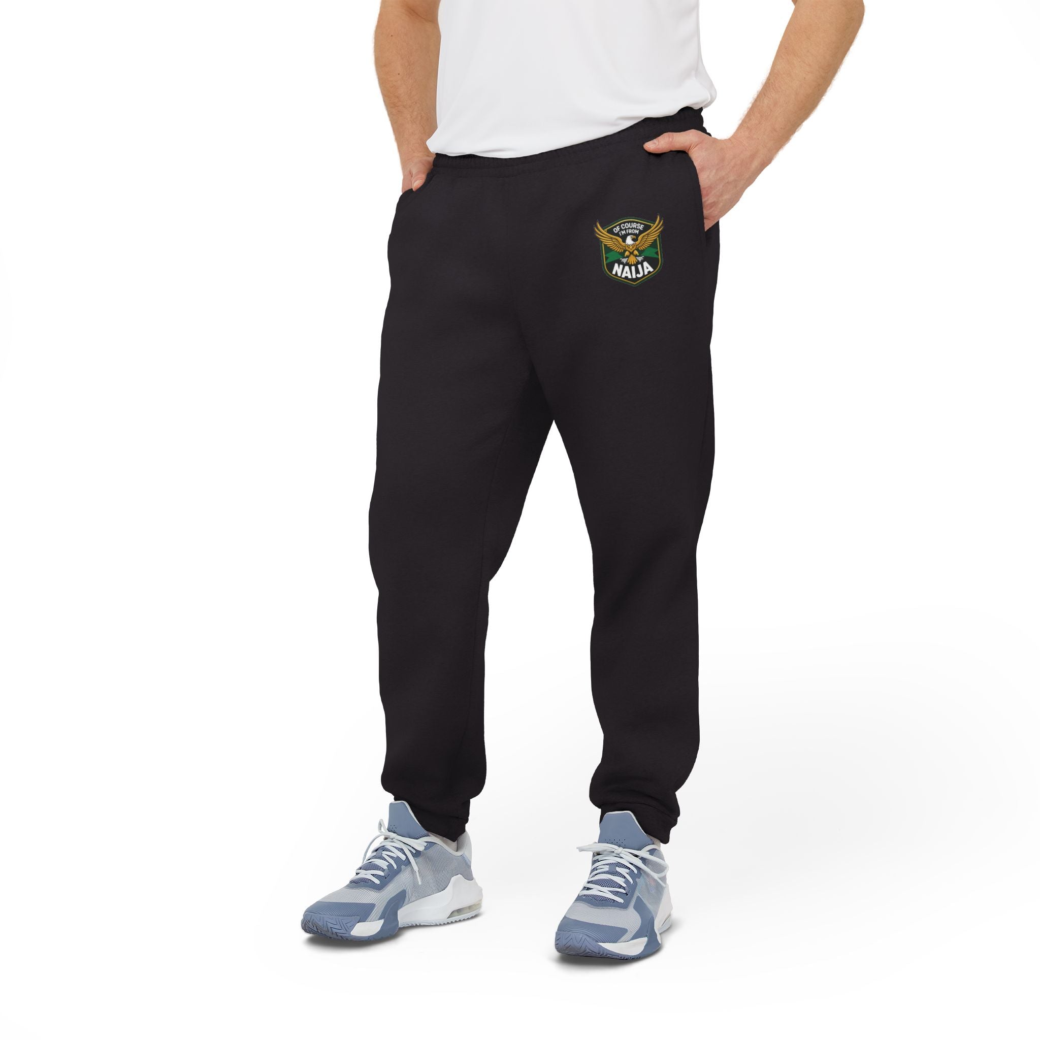 Of Course I'm from Naija motif, Adidas Unisex Joggers