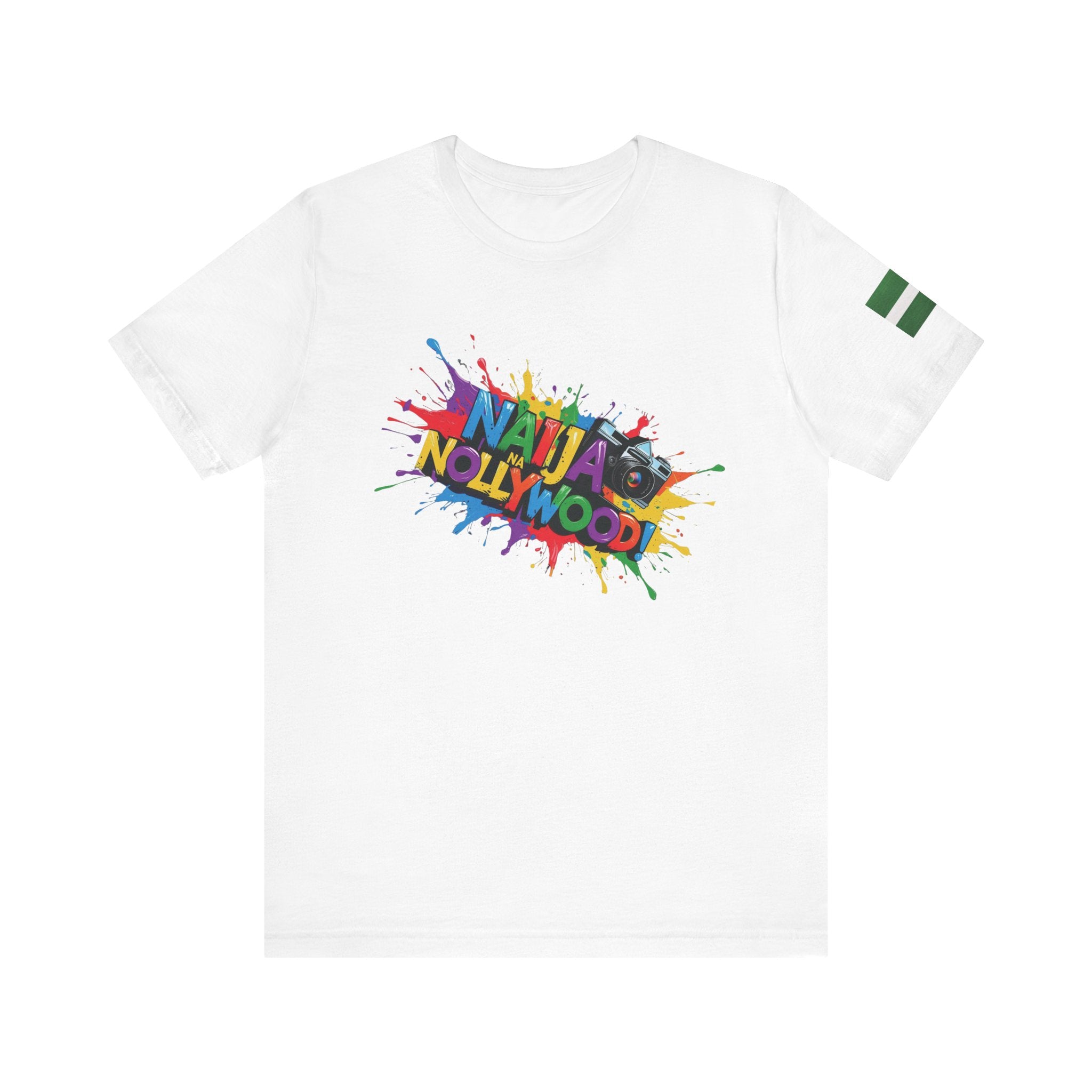 Naija- Na Nollywood Unisex T-shirt - Naija Of Course Fashion, White T-shirt