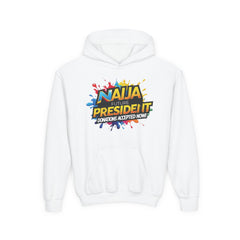 Naija Future President Kids White Hoodie Unisex - Naija Of Course streetwear fashion
