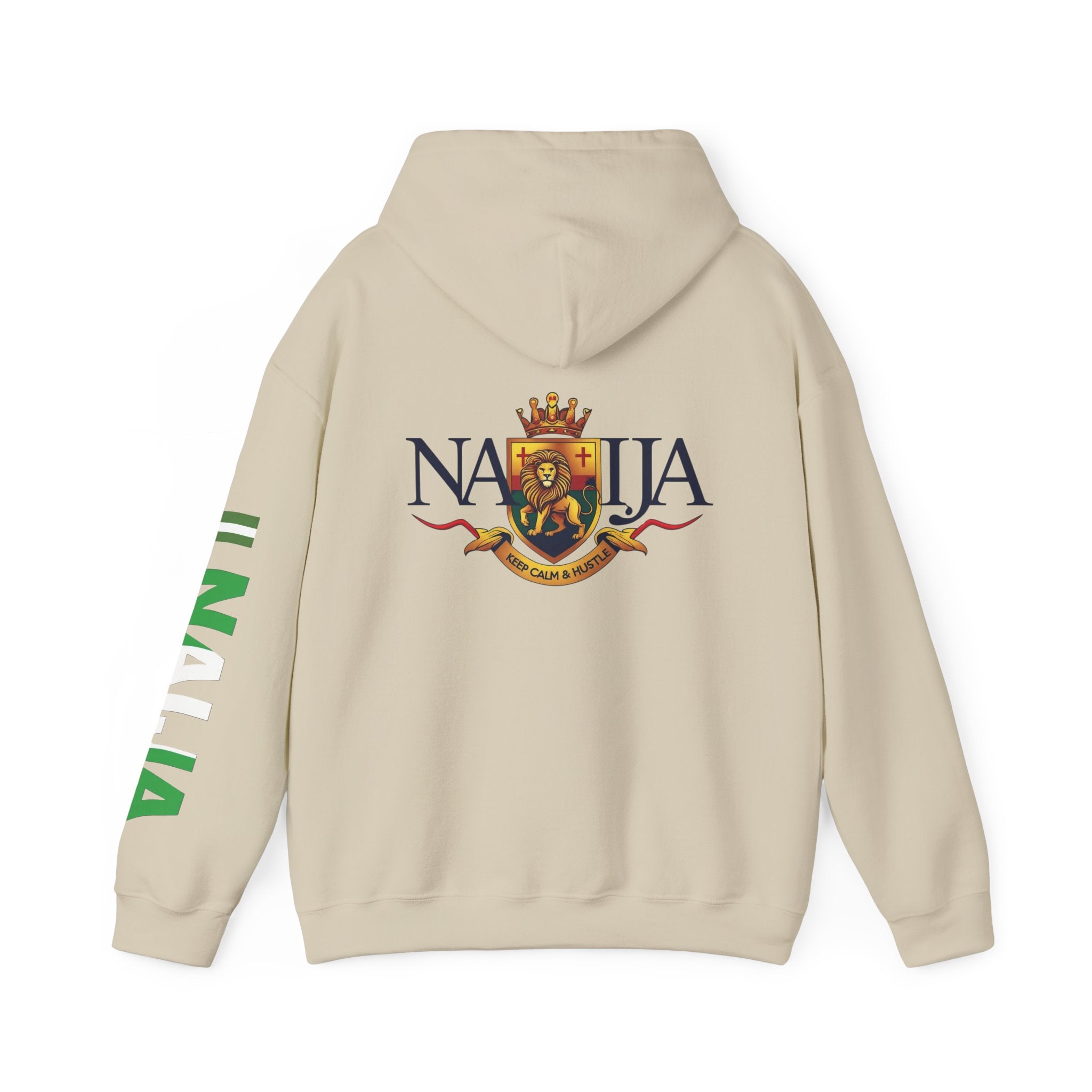 Nigeria-Naija, Keep Calm & Hustle, Hoodie.