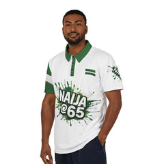 Naija At 65 Independence Day Unisex Polo Shirt.