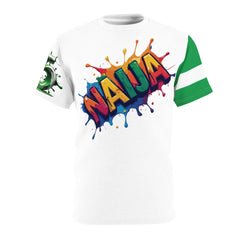 Naija 65th Independence Day, Unisex White Stitching T-shirt - Naija Of Course streetwear fashion