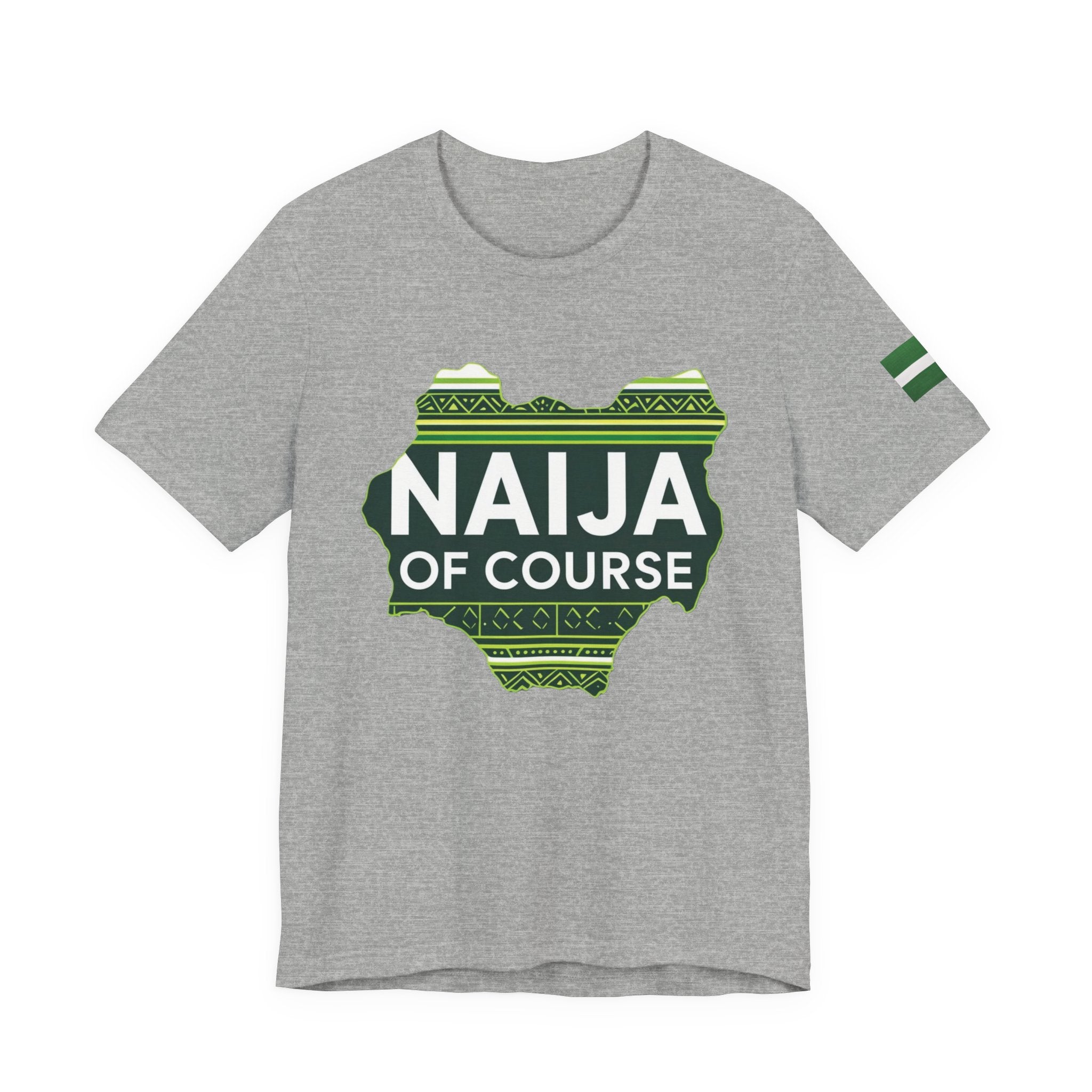 Naija, Streetwear, Nigeria, Urban Fashion, Naija Of Course- Grey T-shirt