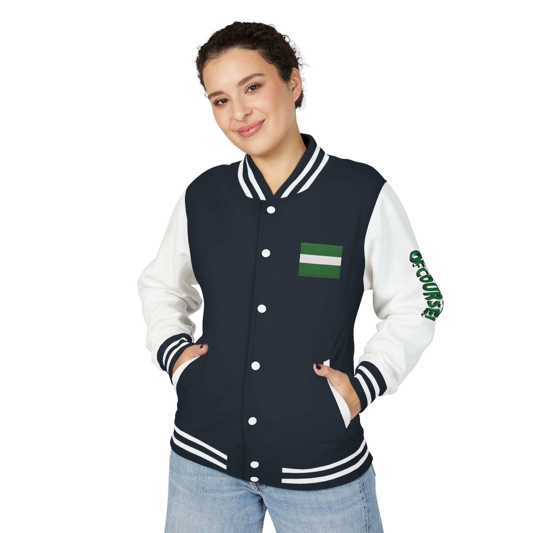 Naija of Course, Unisex Letterman Jacket
