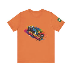 Naija, Na Nollywood Unisex T-shirt - Naija Of Course Fashion- Orange T-shirt