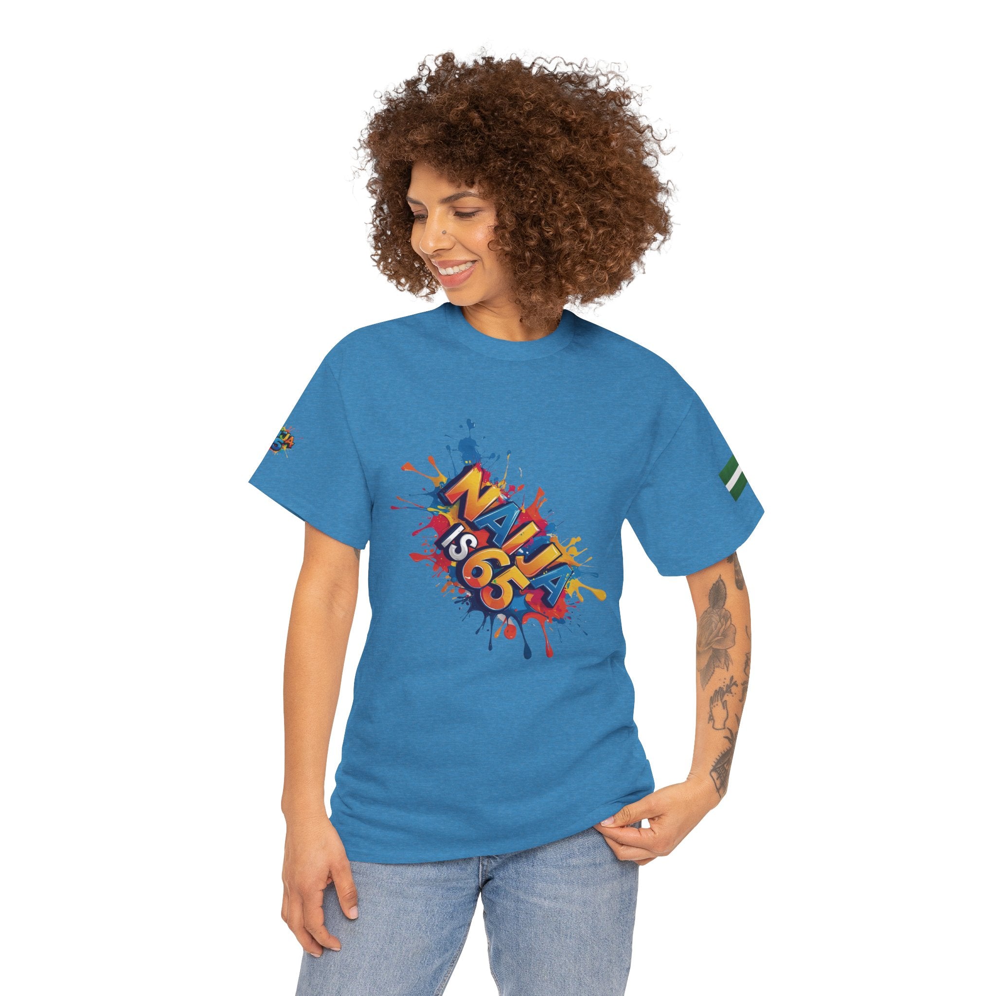 Naija, Streetwear, Nigeria, Urban Fashion, Naija Of Course- Blue T-shirt