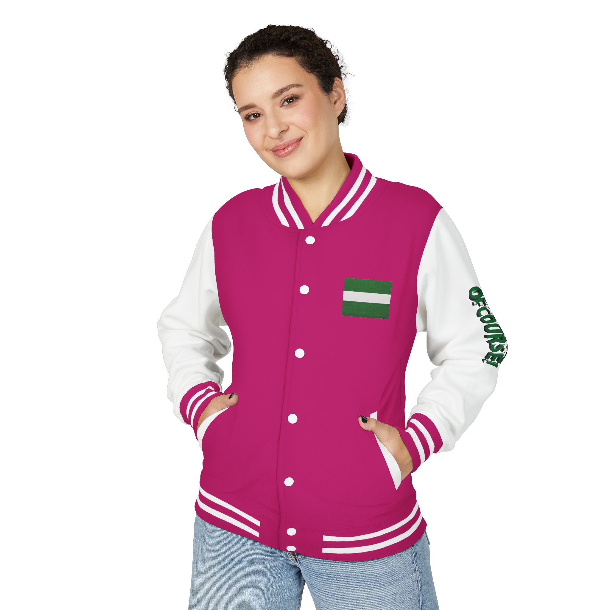Naija of Course, Unisex Letterman Jacket