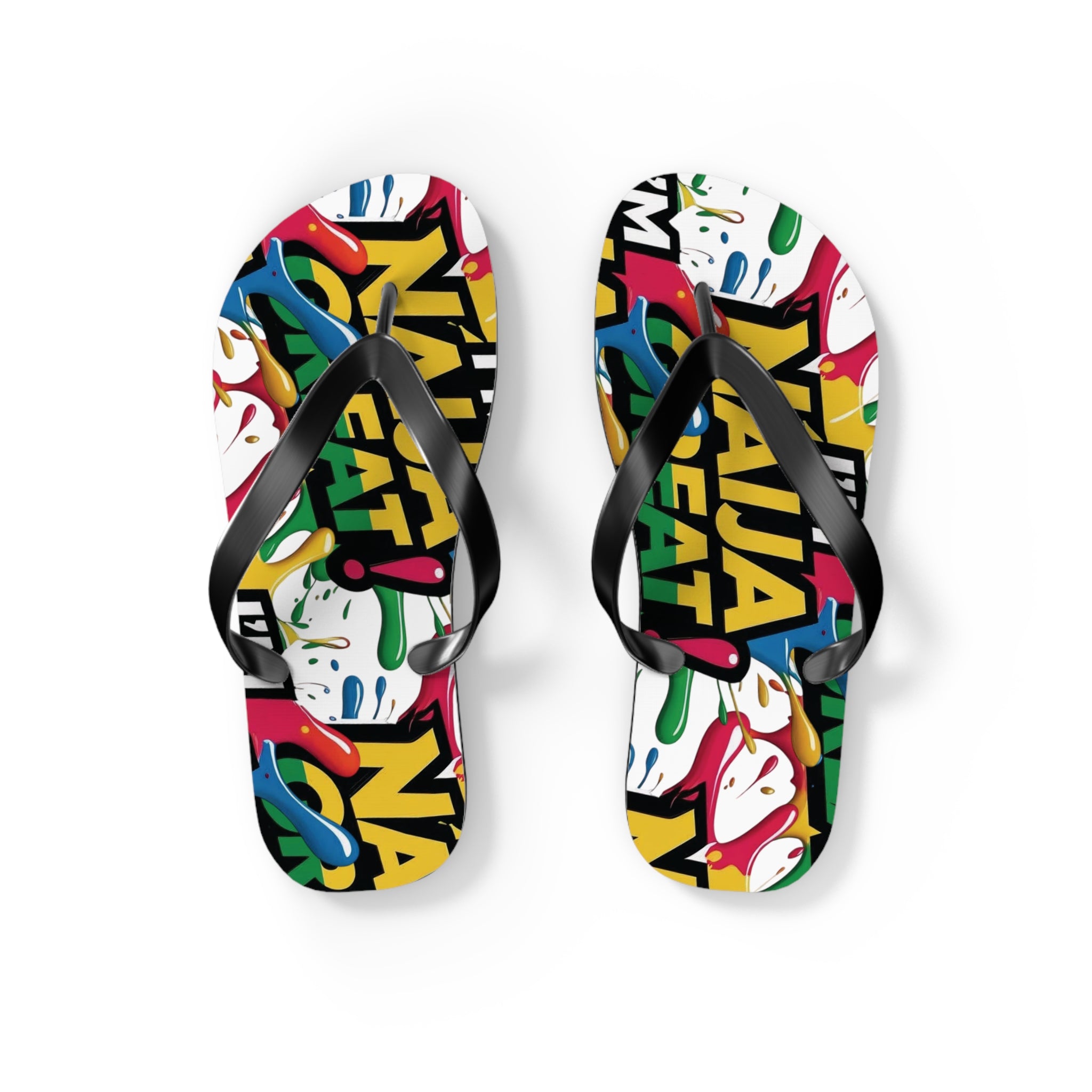 I'm Naija Great, Beach Unisex Flipflops - Naija Of Course Fashion