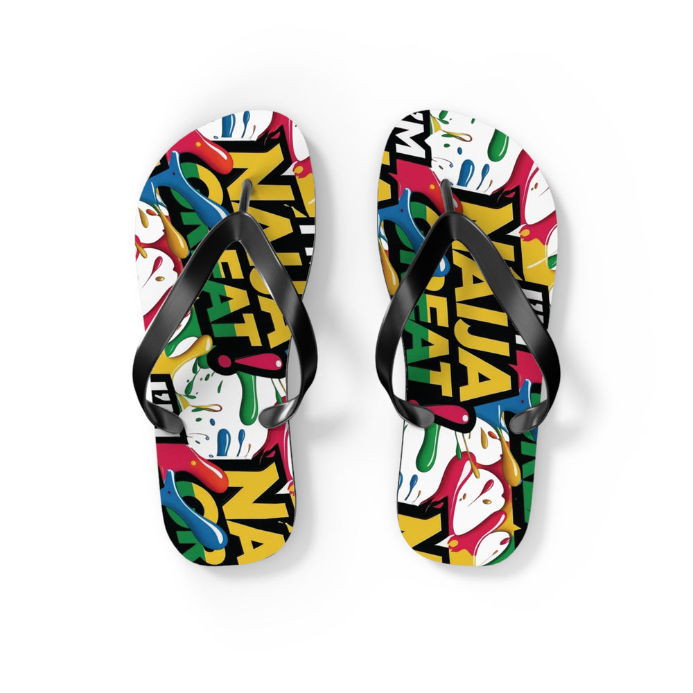 I'm Naija Great, Beach Unisex Flipflops - Naija Of Course Fashion