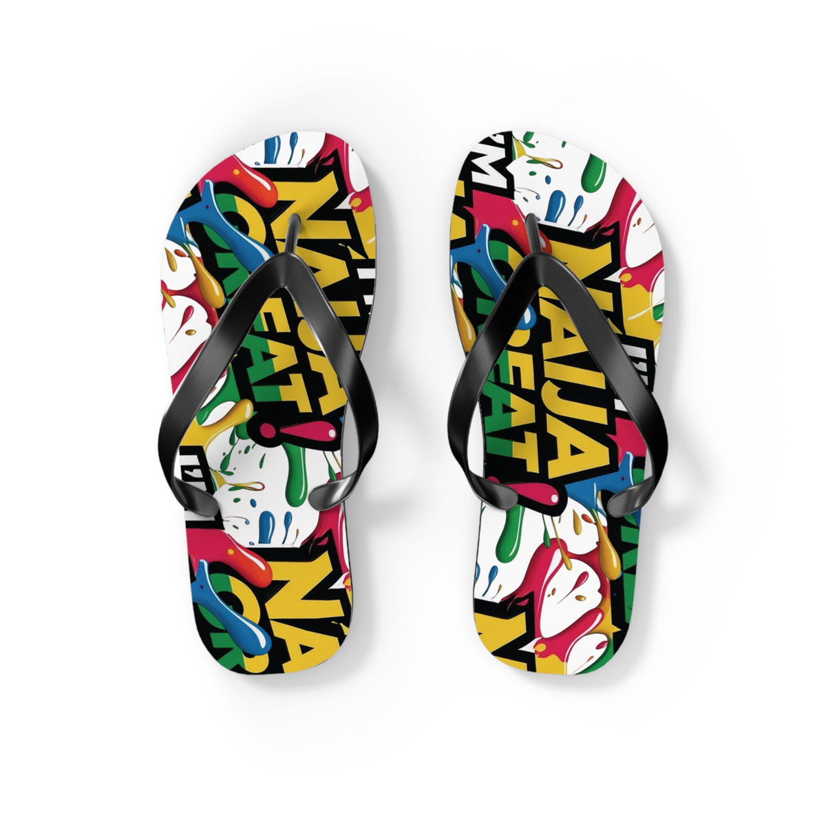 I'm Naija Great, Beach Unisex Flipflops - Naija Of Course Fashion