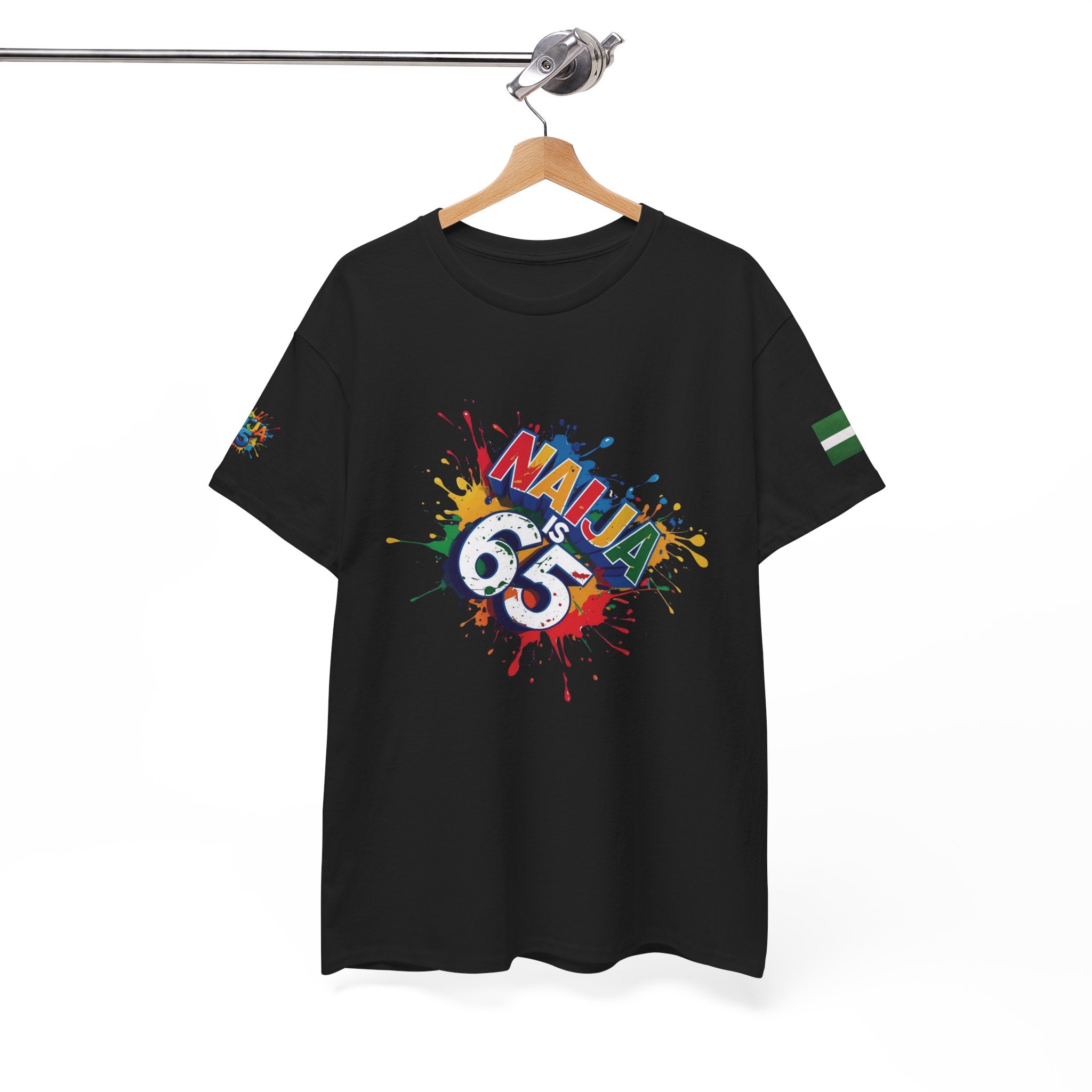 Naija is 65, INDEPENDENCE CELEBRATION  - Unisex Cotton T-shirt