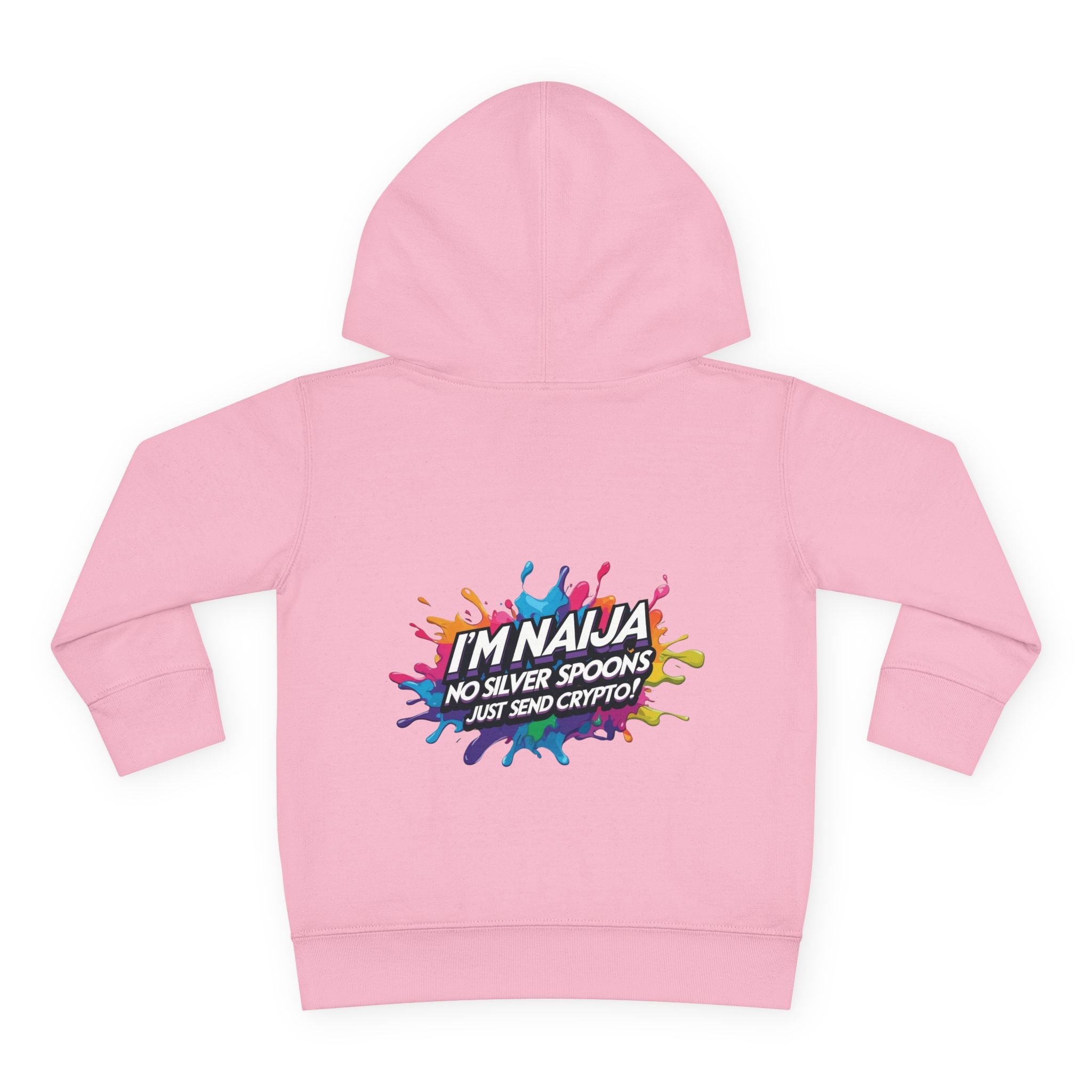 Naija No Silver Spoons, Just send Crypto Toddler Pullover Fleece Hoodie