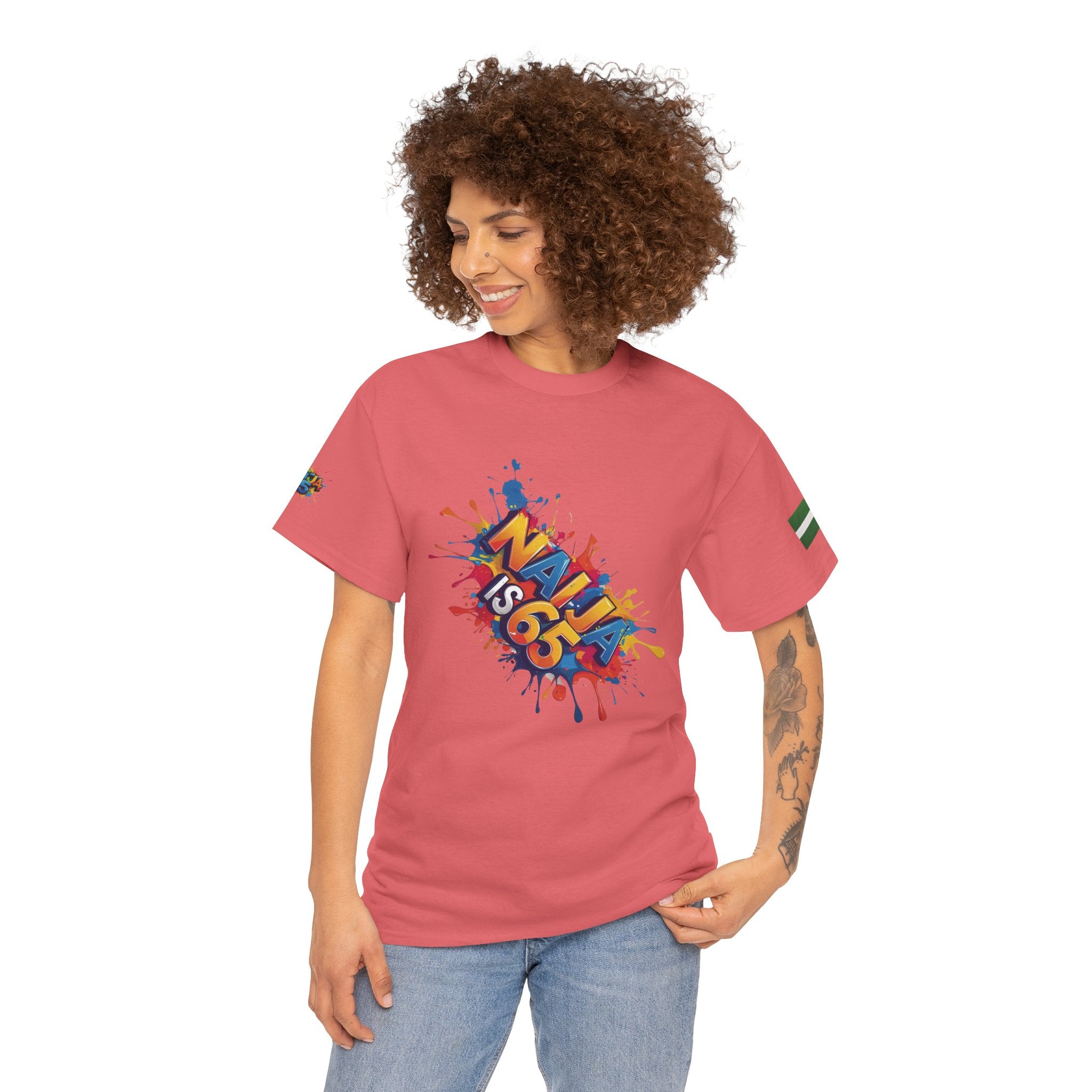 Naija is 65, INDEPENDENCE, Unisex, Cotton T-shirt