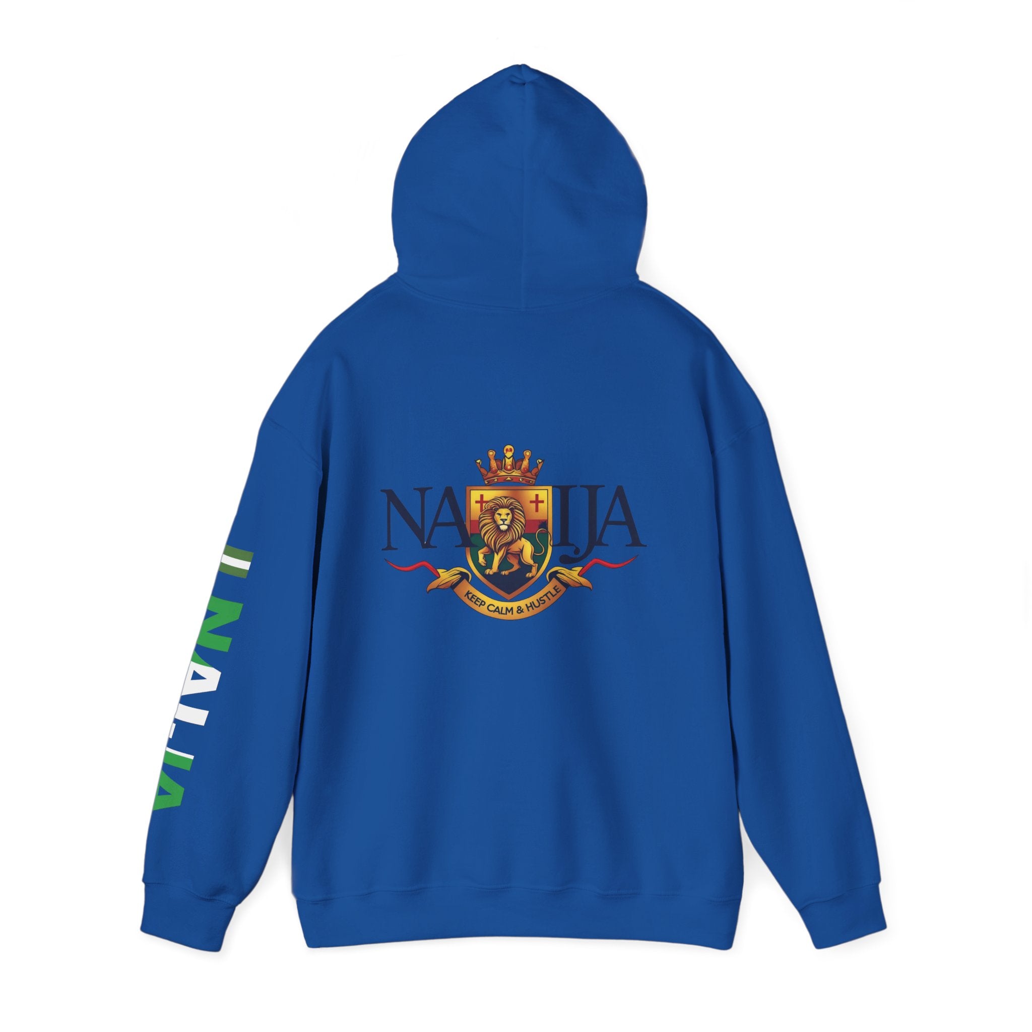 Nigeria-Naija, Keep Calm & Hustle, Hoodie.