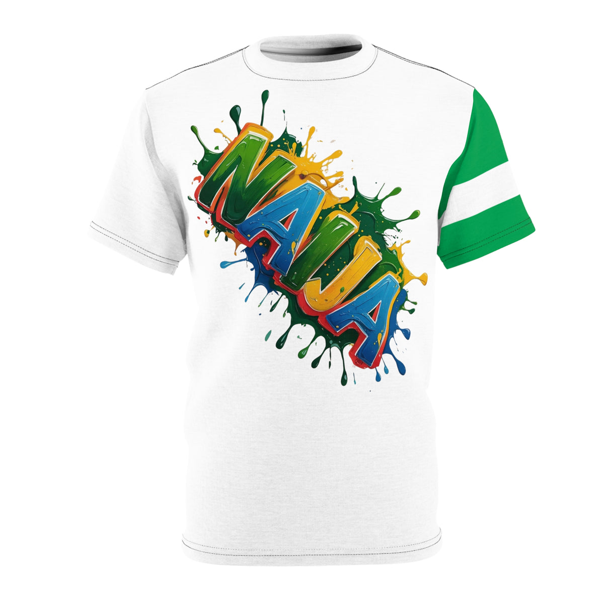 Naija, Unisex Black Stitching T-shirt - Naija Of Course streetwear fashion