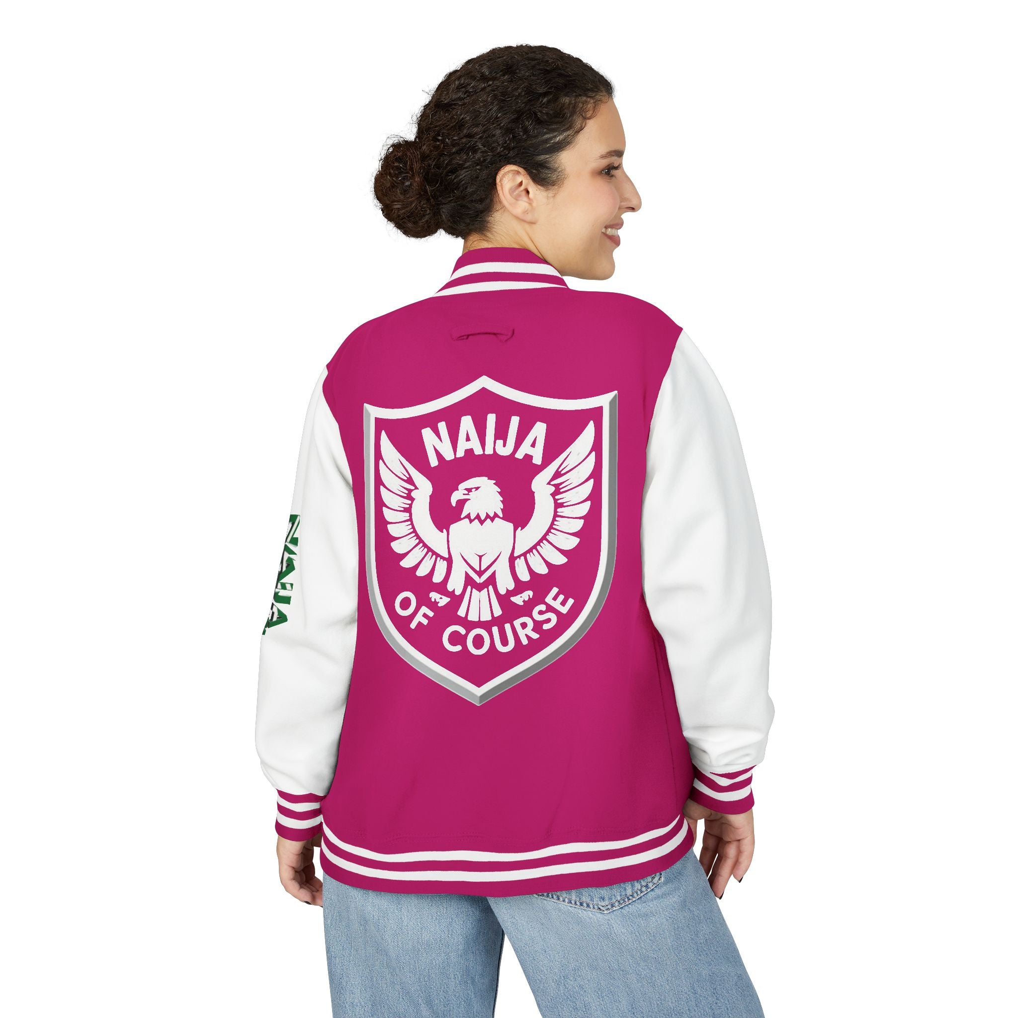 Naija of Course, Unisex Letterman Jacket