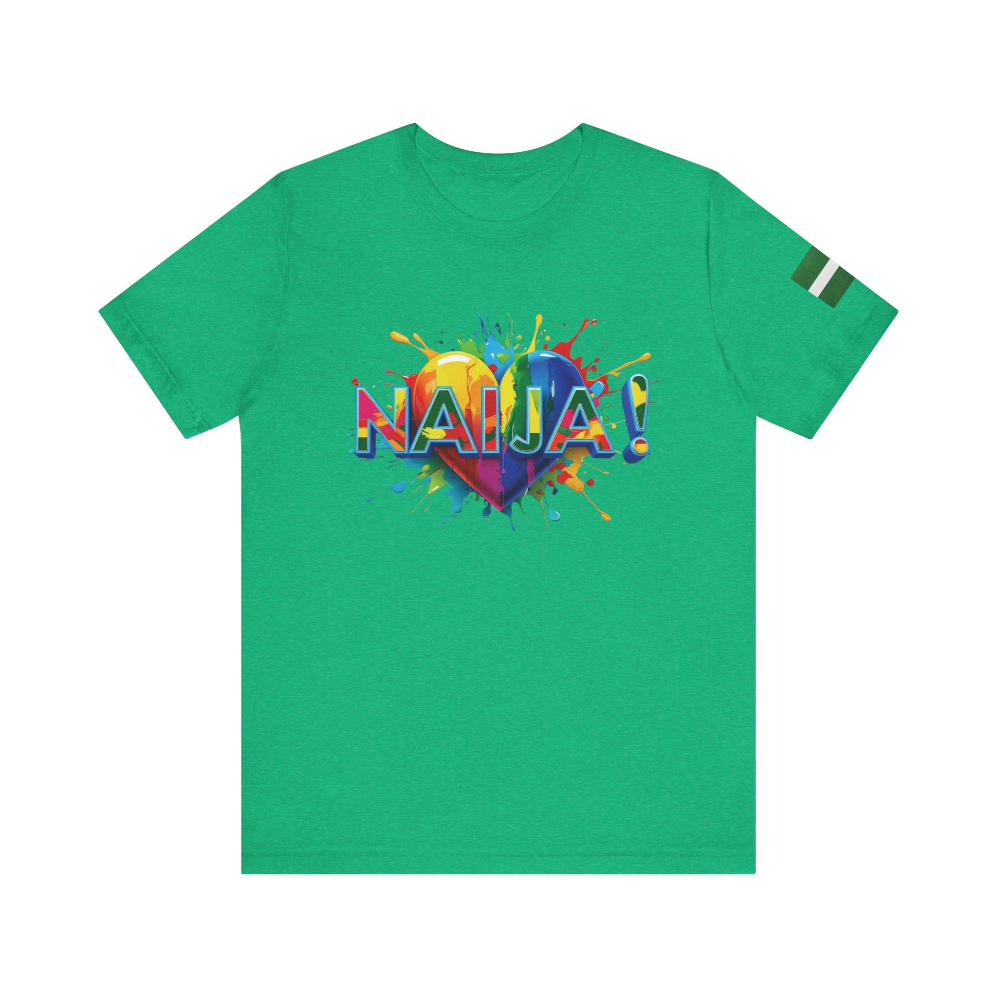 Naija Love, Unisex T-shirt - Naija Of Course Fashion, Green T-shirt