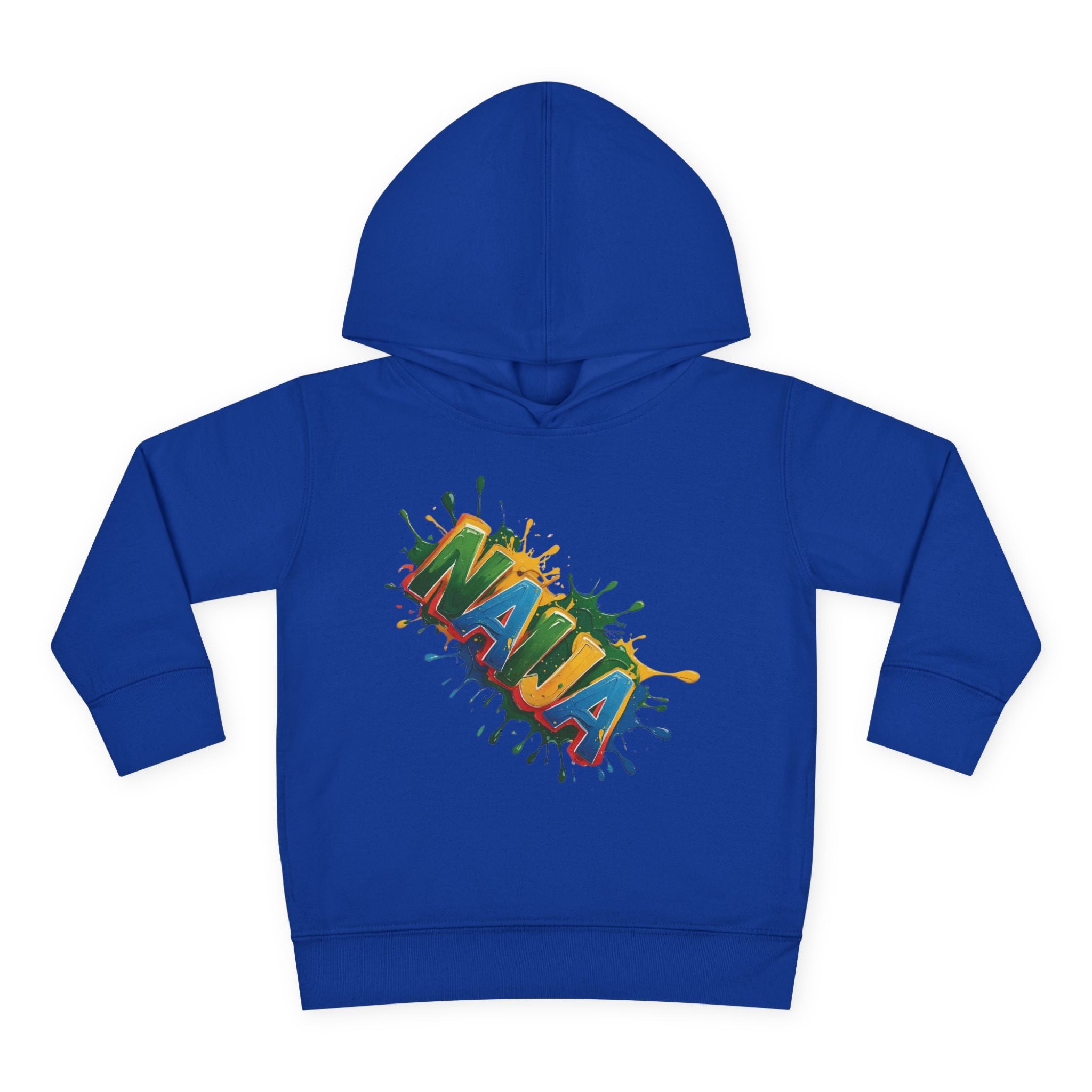 Naija No Silver Spoons, Just send Crypto Royal Blue Toddler Pullover Fleece Hoodie - Naija Of Course streetwear fashion