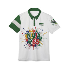 Naija At 65, Independence Day unisex Polo Shirt